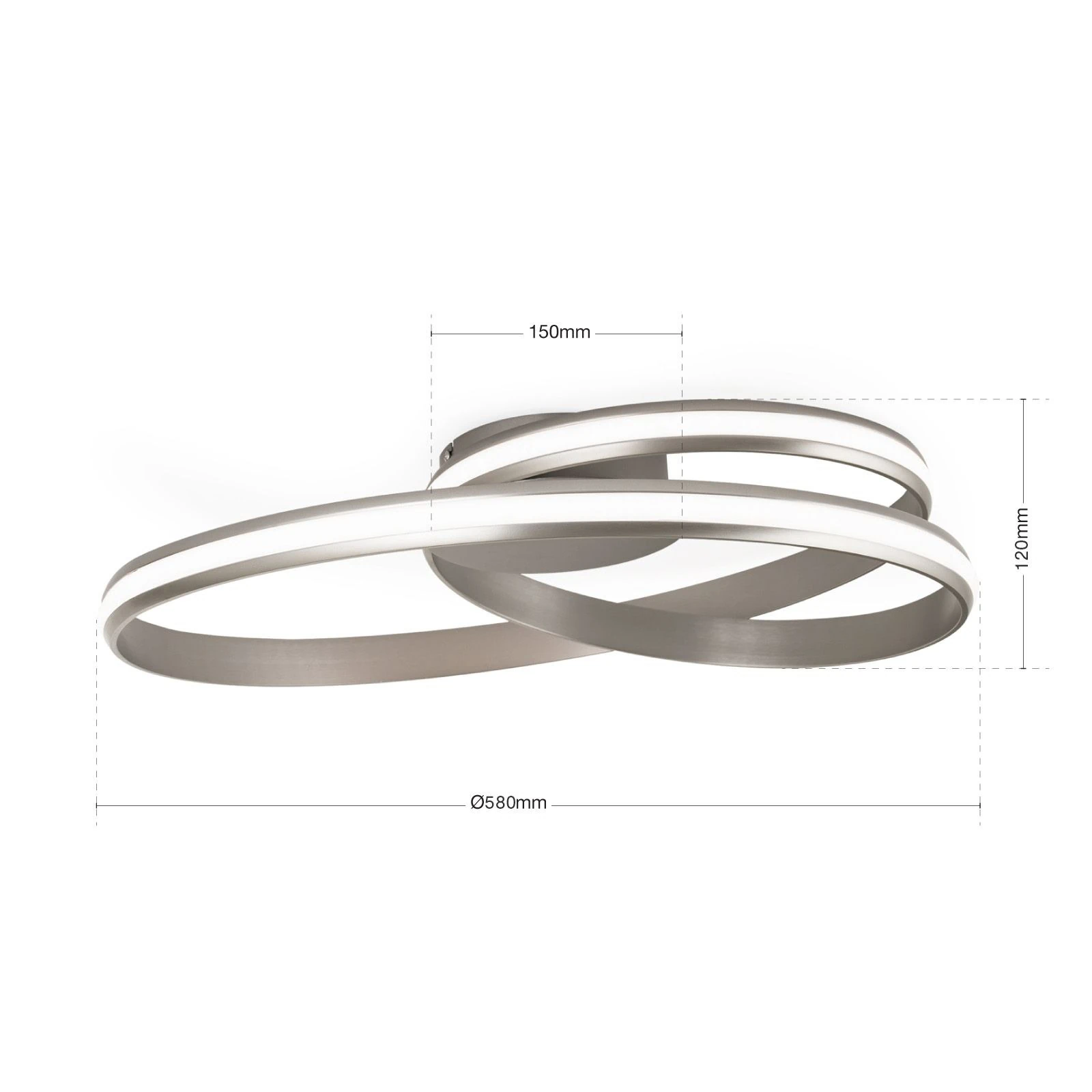 LED plafonska lampa CIRCUS, saten - 7