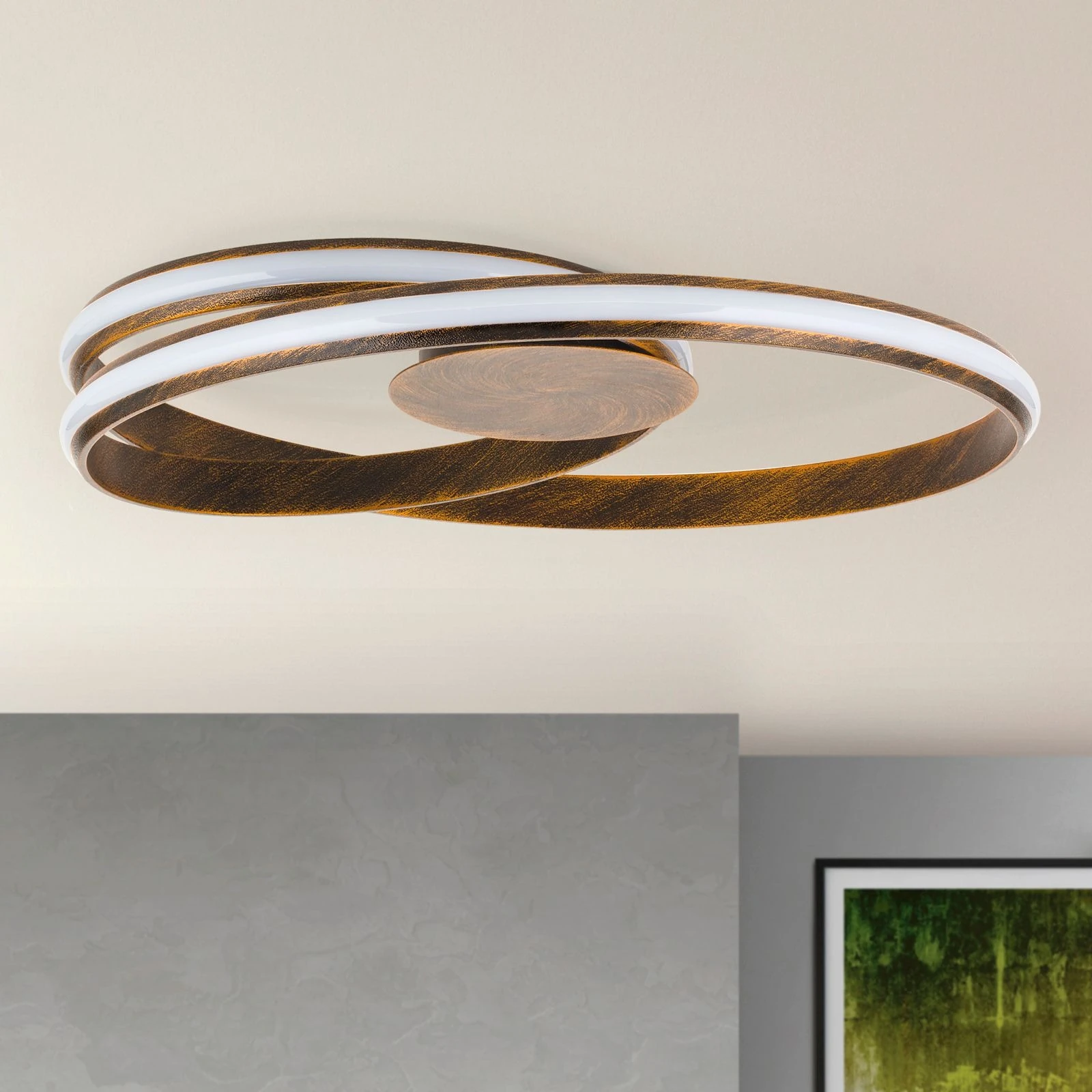 LED plafonska lampa CIRCUS, antik završna obrada - 3