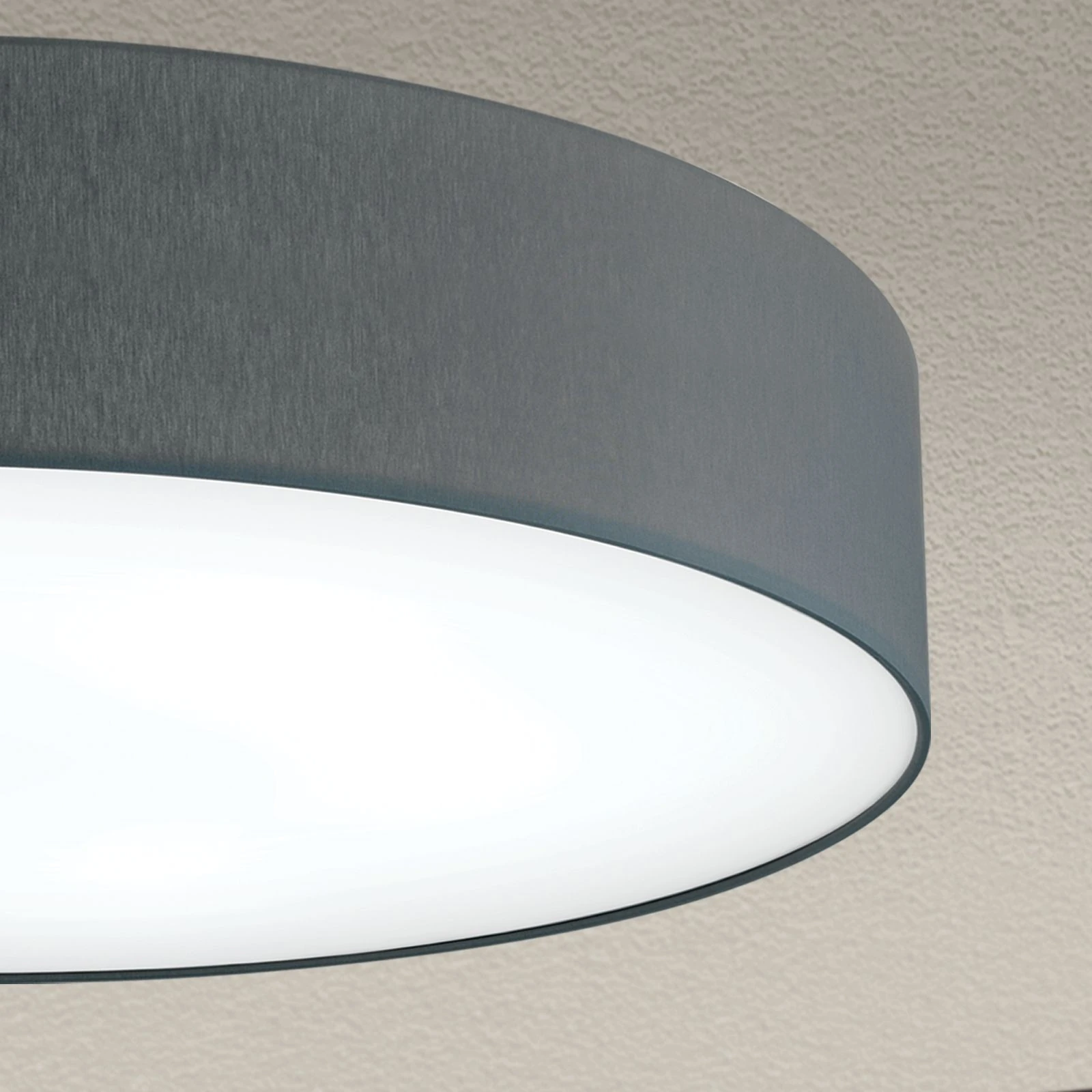 Plafonska lampa SHADE, cilindrični sivi abažur, Ø 60 cm - 2