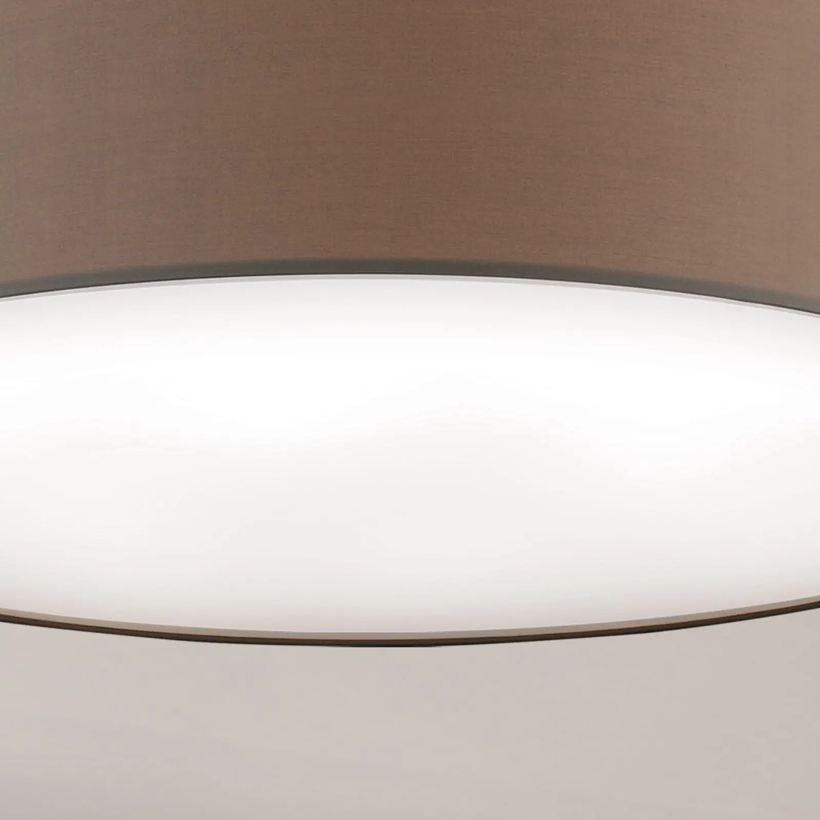 LED plafonska lampa SHADE, sa cilindričnim braon abažurom, Ø 80cm - 3