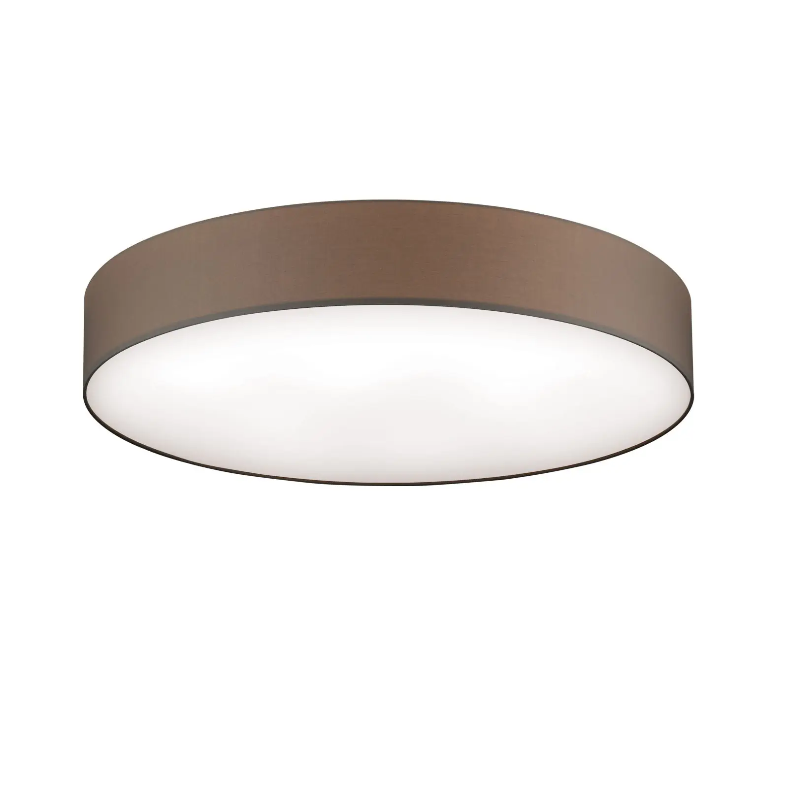 LED plafonska lampa SHADE, sa cilindričnim braon abažurom, Ø 80cm - 4