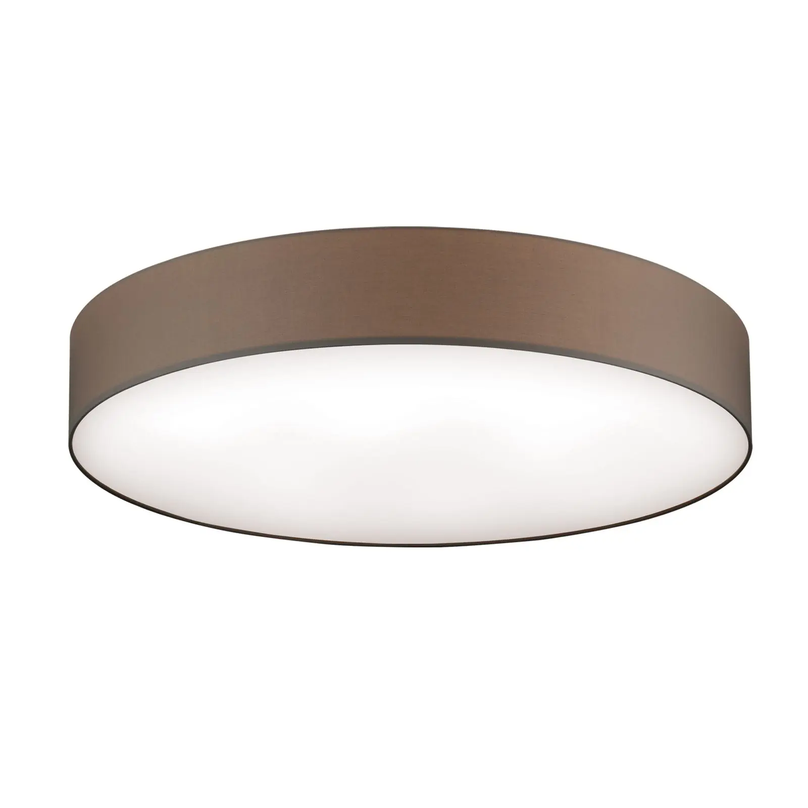 LED plafonska lampa SHADE, sa cilindričnim braon abažurom, Ø 100cm - 4