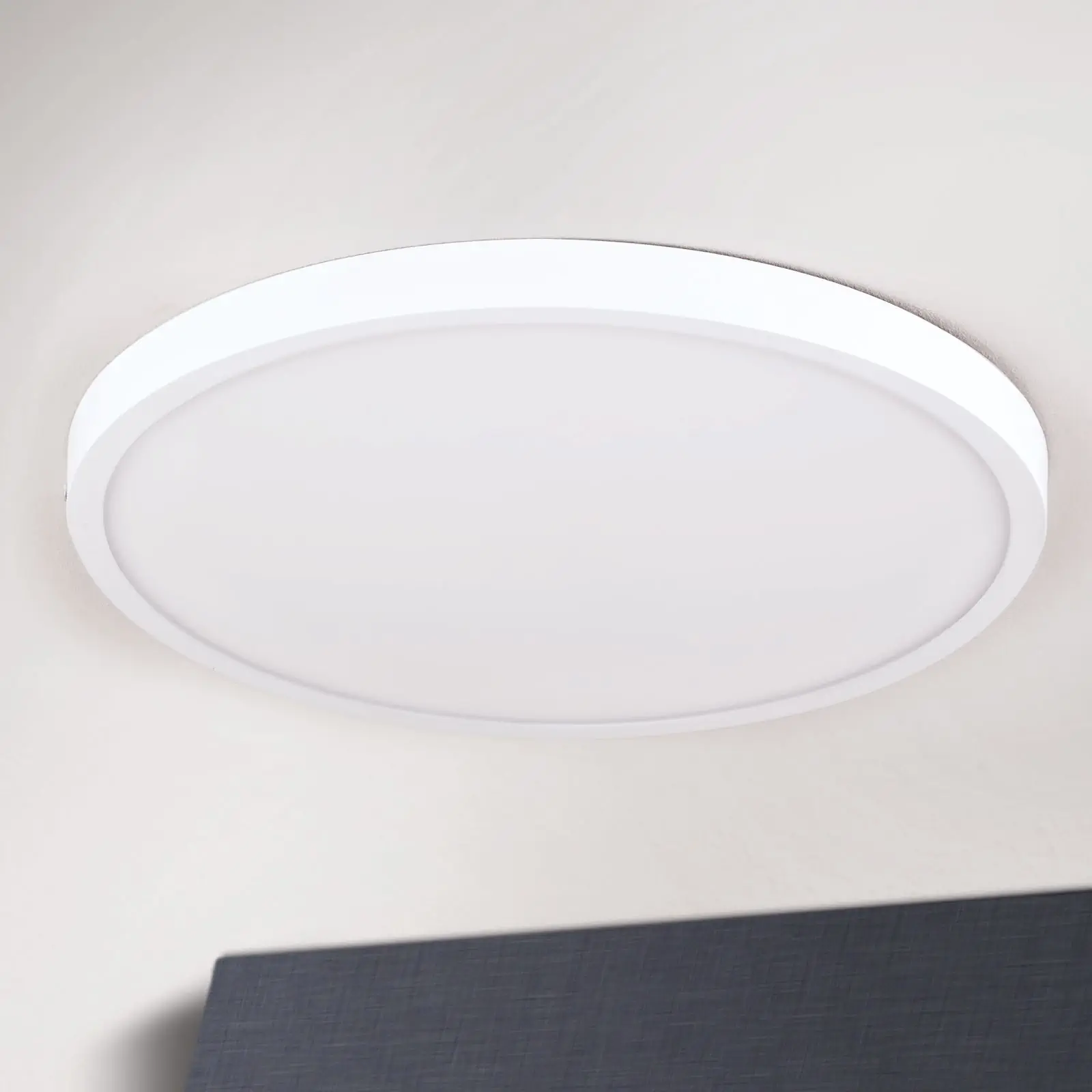 LED plafonska lampa LERO, 40 cm, okrugla, bela - 3