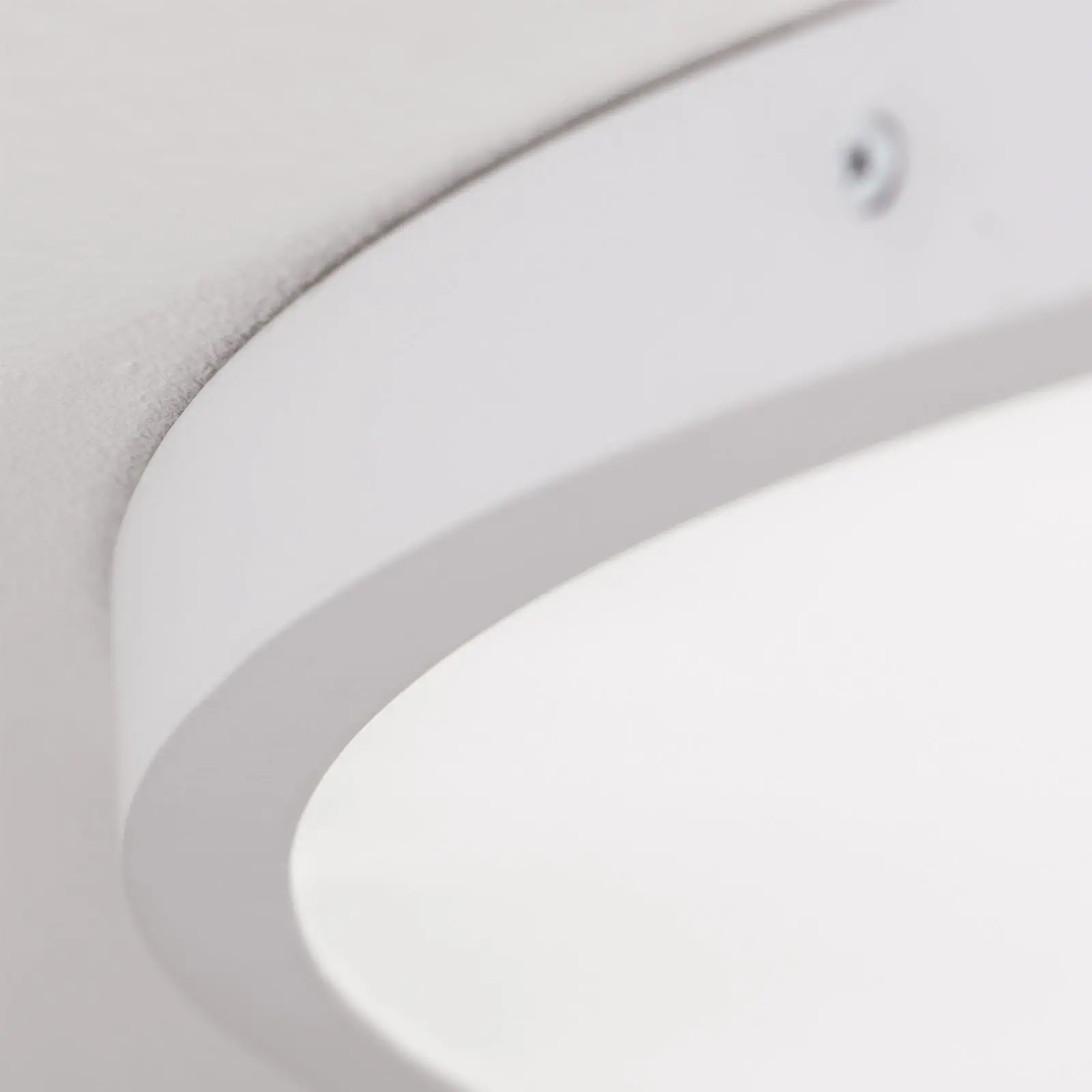 LED plafonska lampa LERO, 60 cm, okrugla, bela - 6