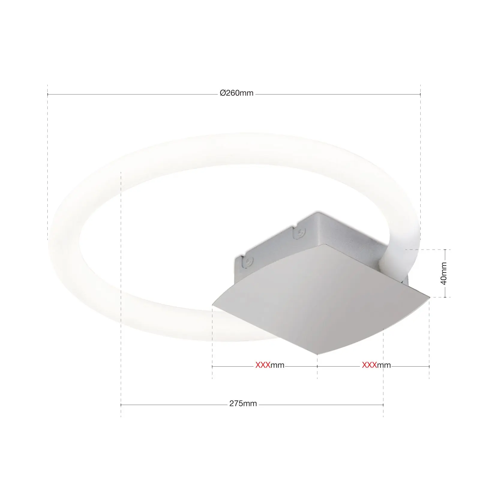 LED zidna i plafonska lampa KARLSSON, 26cm, hrom - 7