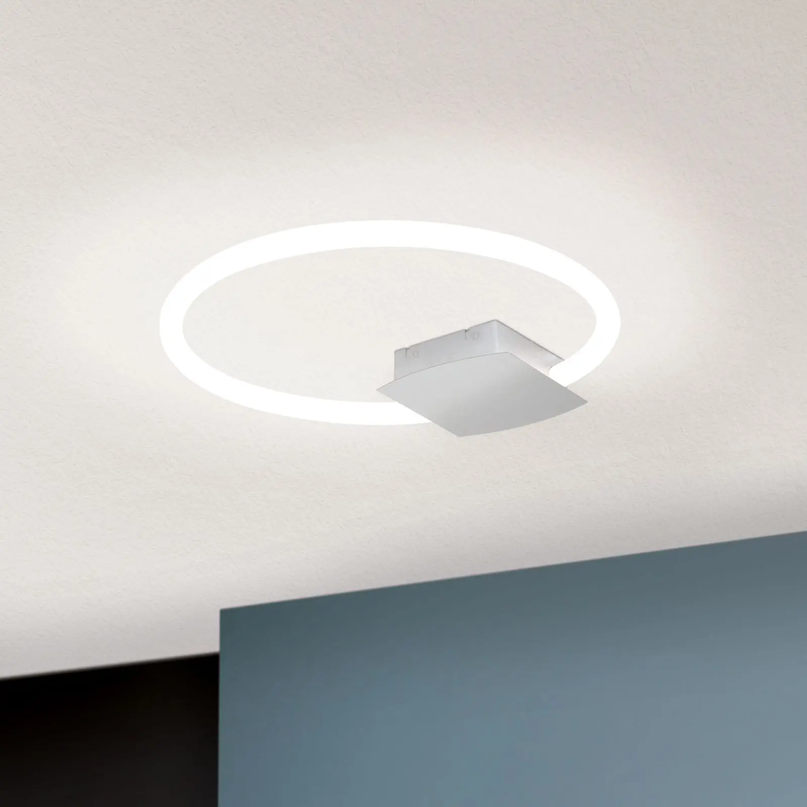 LED plafonska lampa KARLSSON, 42 cm, hrom - 1