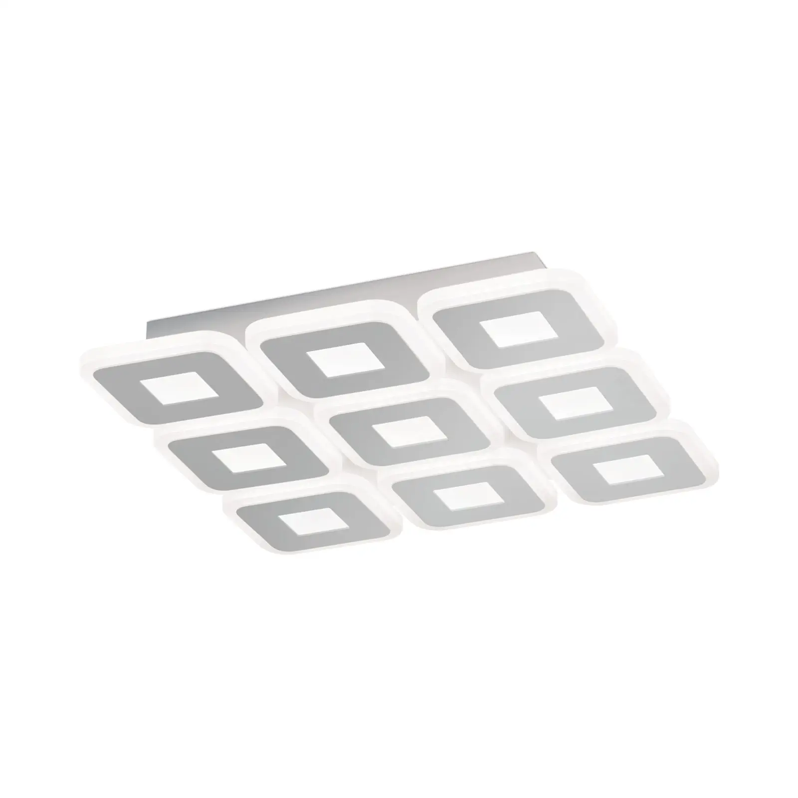 LED plafonska lampa DOMINO, 9 izvora svetla, bela - 4