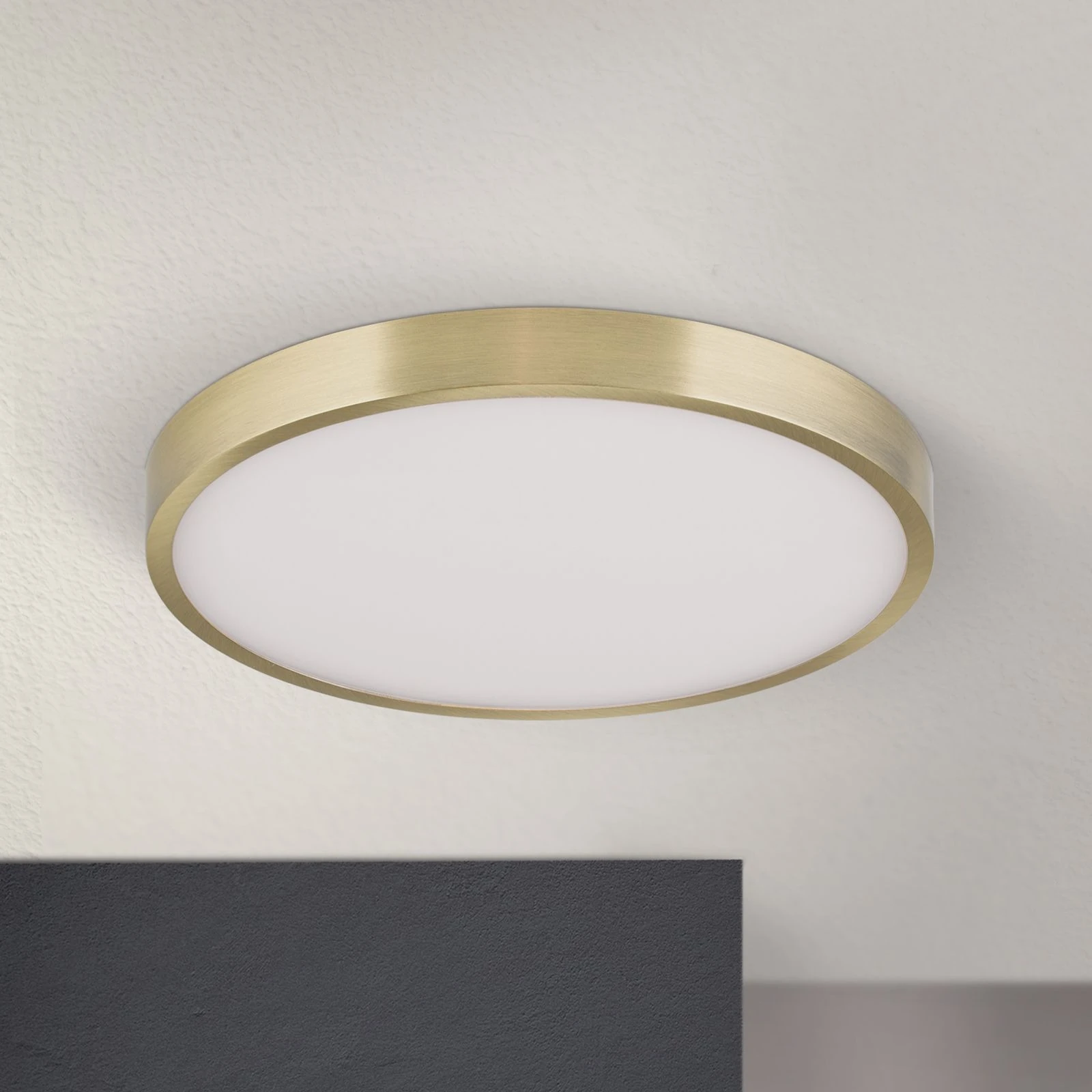 LED plafonska lampa BULLY, Ø 24 cm, antik mesing - 3