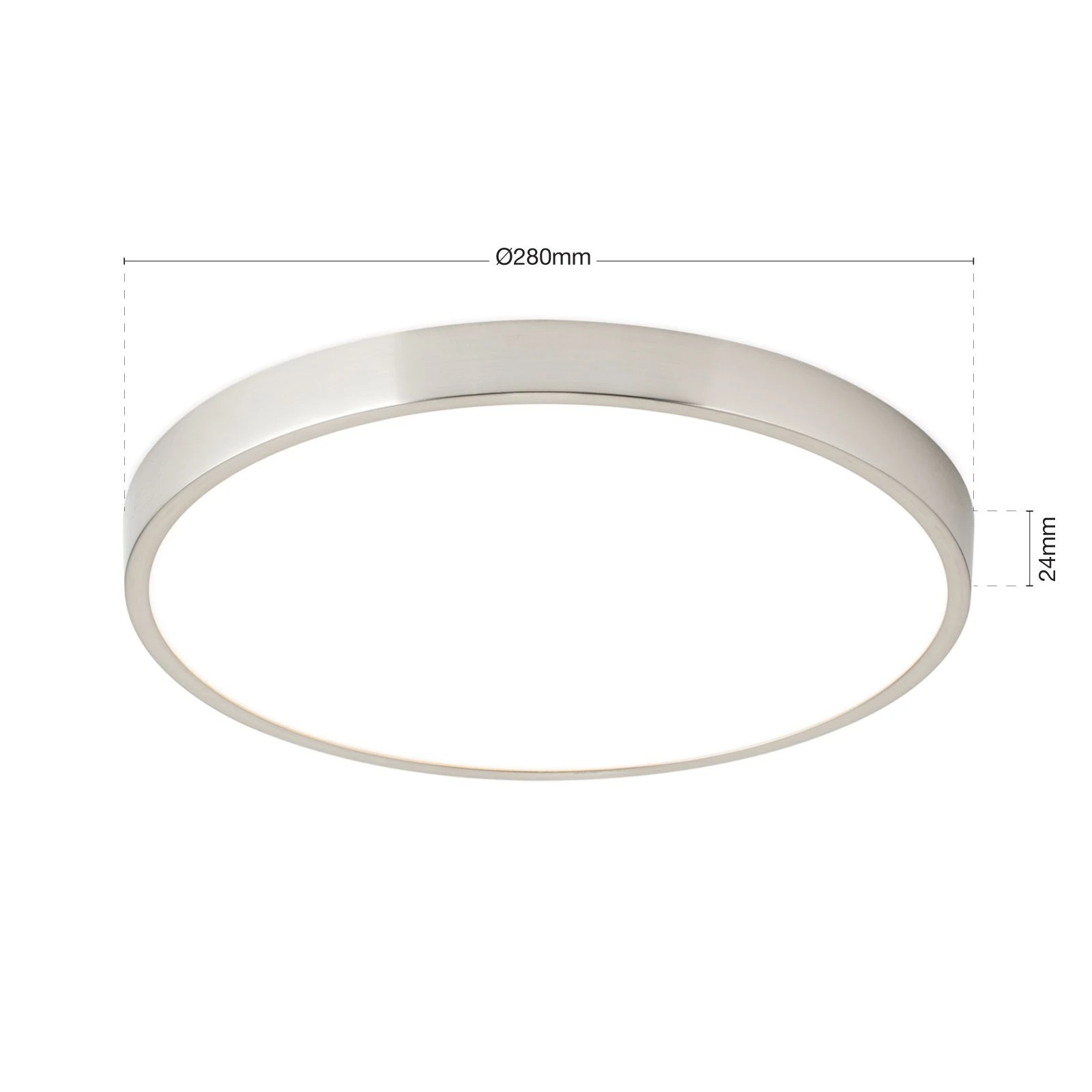 LED plafonska lampa BULLY, Ø 28 cm, saten - 7