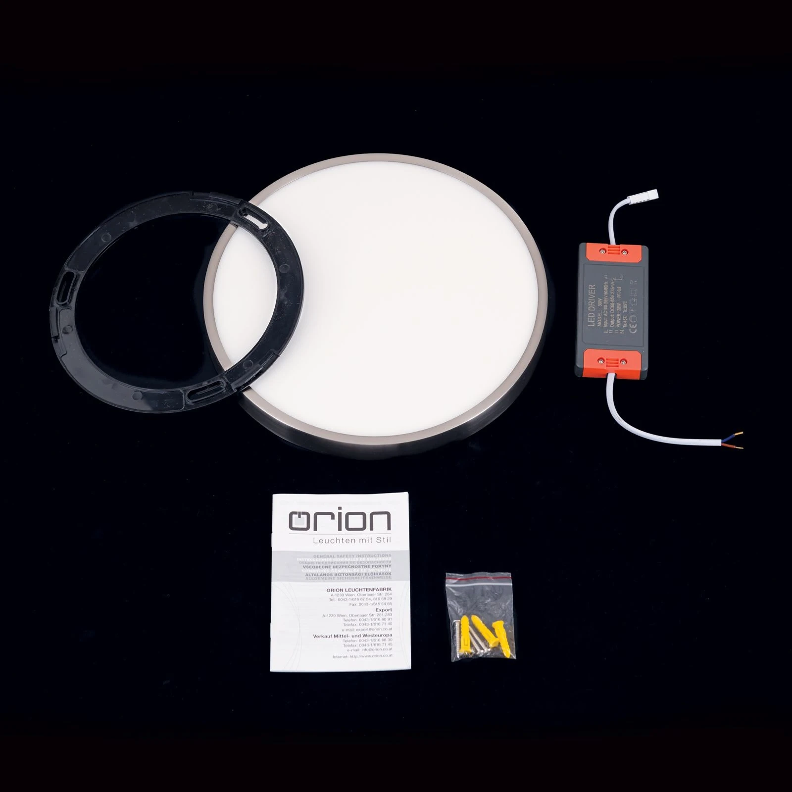 LED plafonska lampa BULLY, Ø 28 cm, saten - 8