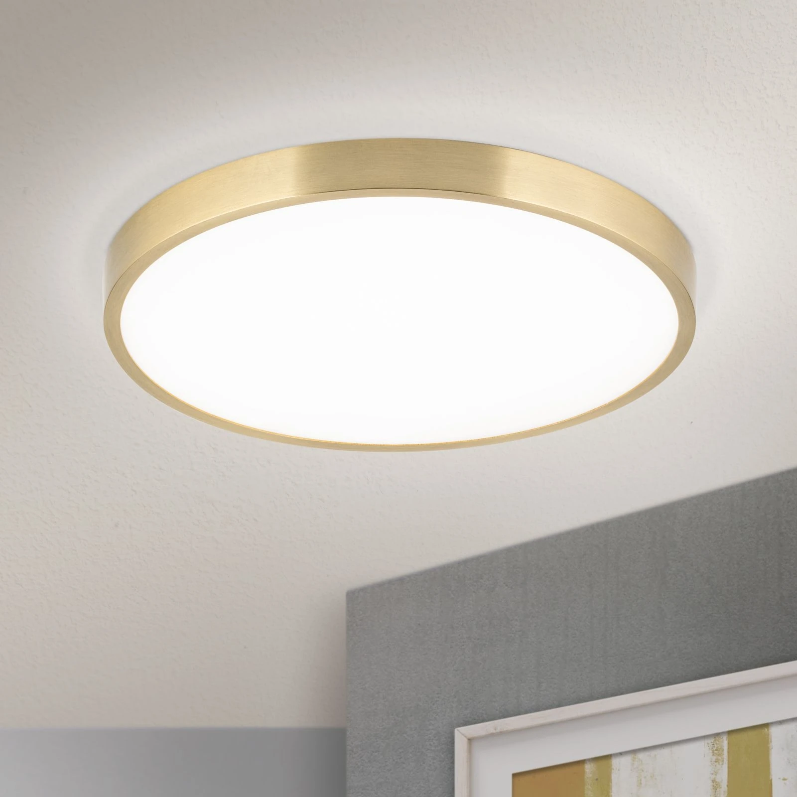 LED plafonska lampa BULLY, Ø 28 cm, patina - 2