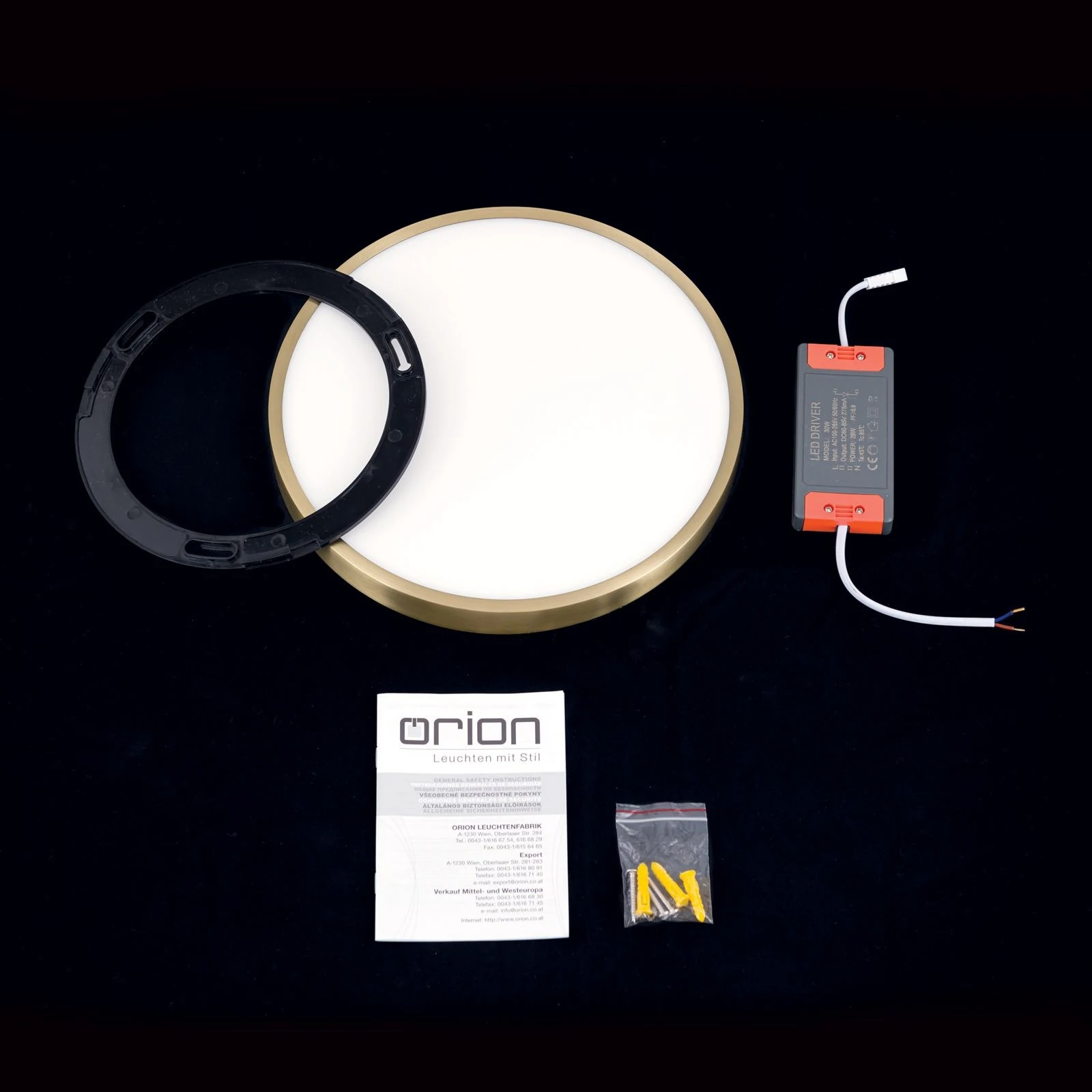 LED plafonska lampa BULLY, Ø 28 cm, patina - 9