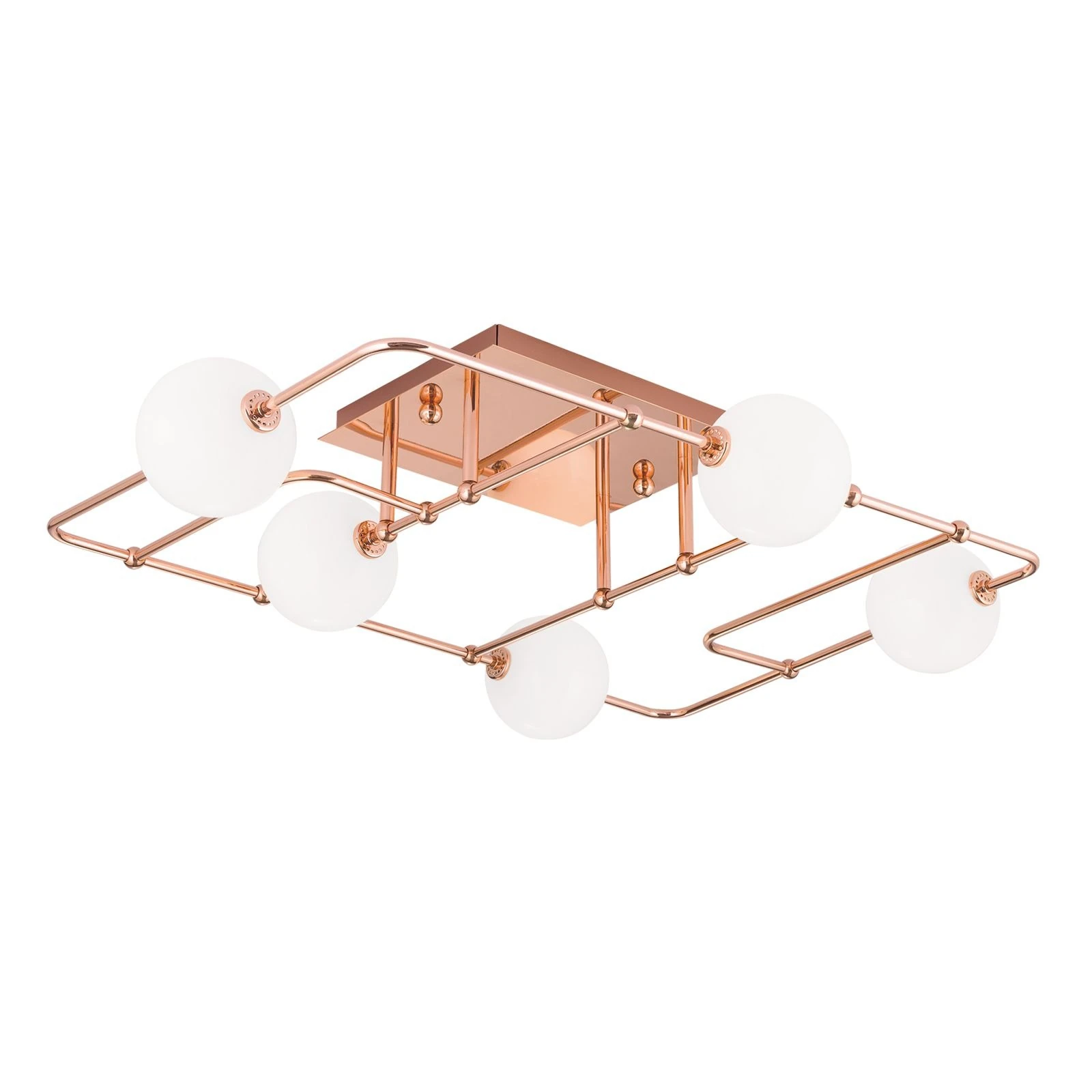 Plafonska lampa PIPES, bakar, sa 5 izvora svetla - 4