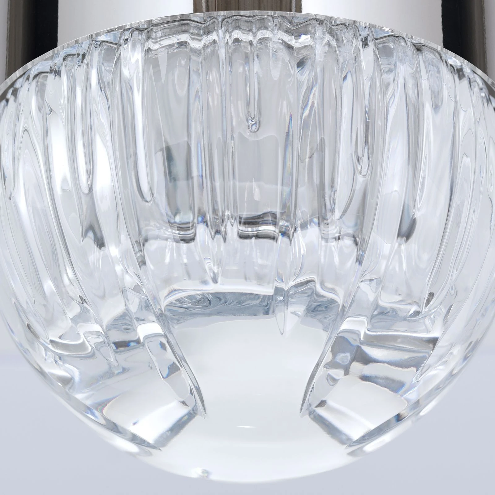 Plafonska lampa BALL, Ø 10 cm, nikl, prozirno kristalno staklo (ručno sečeno) - 5