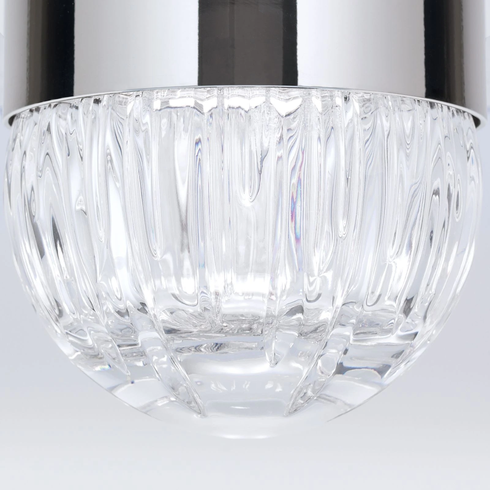 Plafonska lampa BALL, Ø 10 cm, nikl, prozirno kristalno staklo (ručno sečeno) - 6