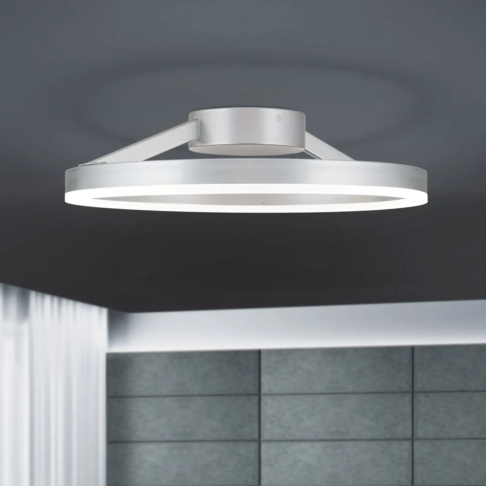 LED plafonska lampa VLOTTER, dimbabilna, titanijumska, Ø 40 cm - 2