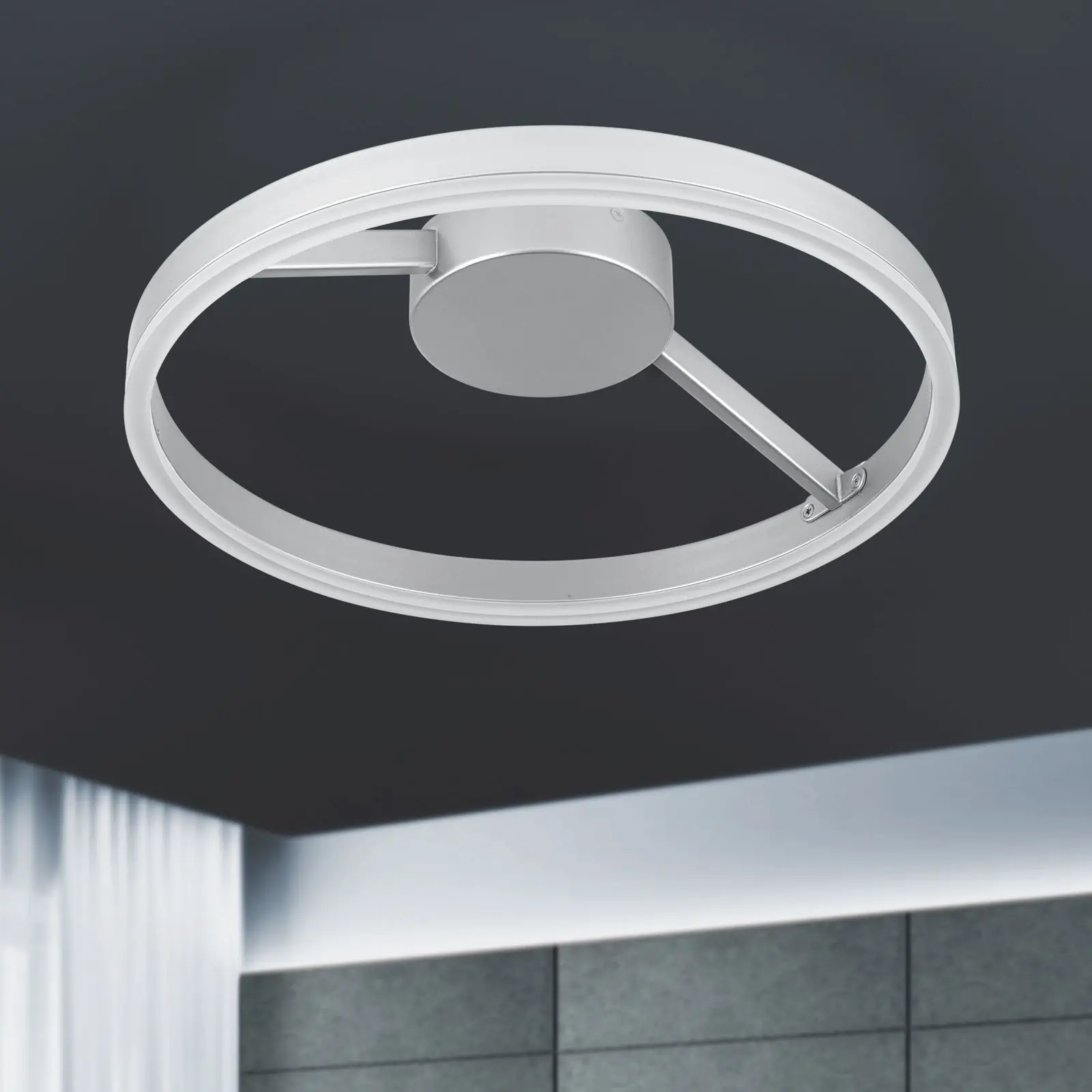 LED plafonska lampa VLOTTER, dimbabilna, titanijumska, Ø 40 cm - 3