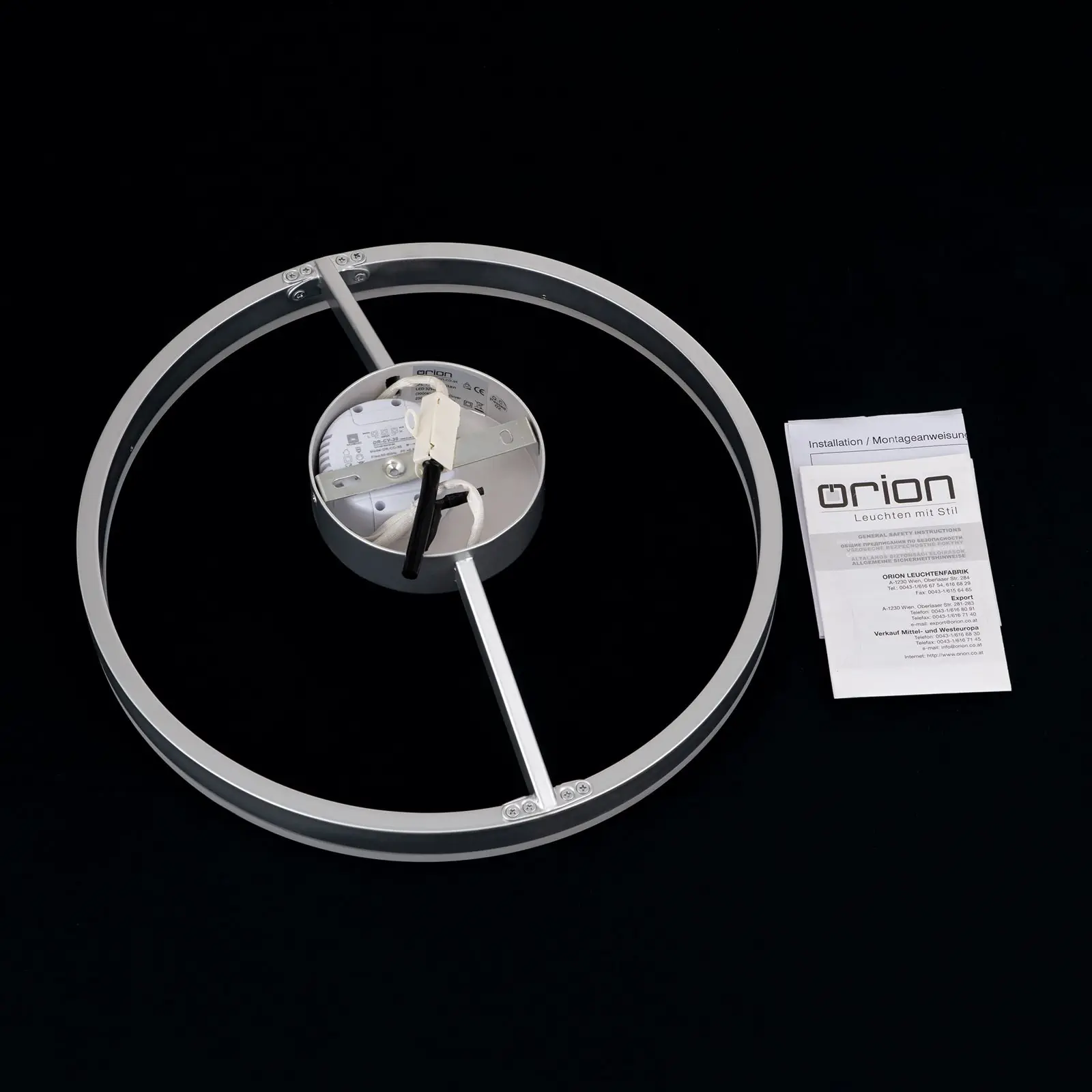 LED plafonska lampa VLOTTER, dimbabilna, titanijumska, Ø 40 cm - 8