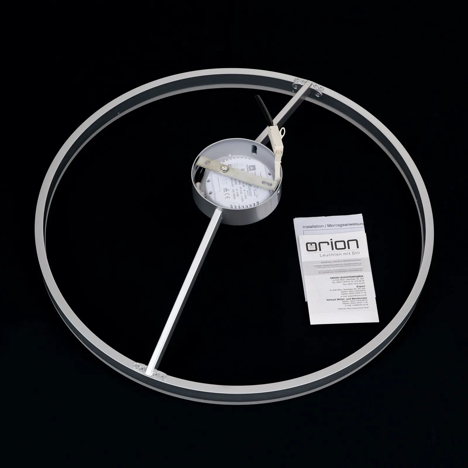 LED plafonska lampa VLOTTER, dimbabilna, titanijumska, Ø 60 cm - 8