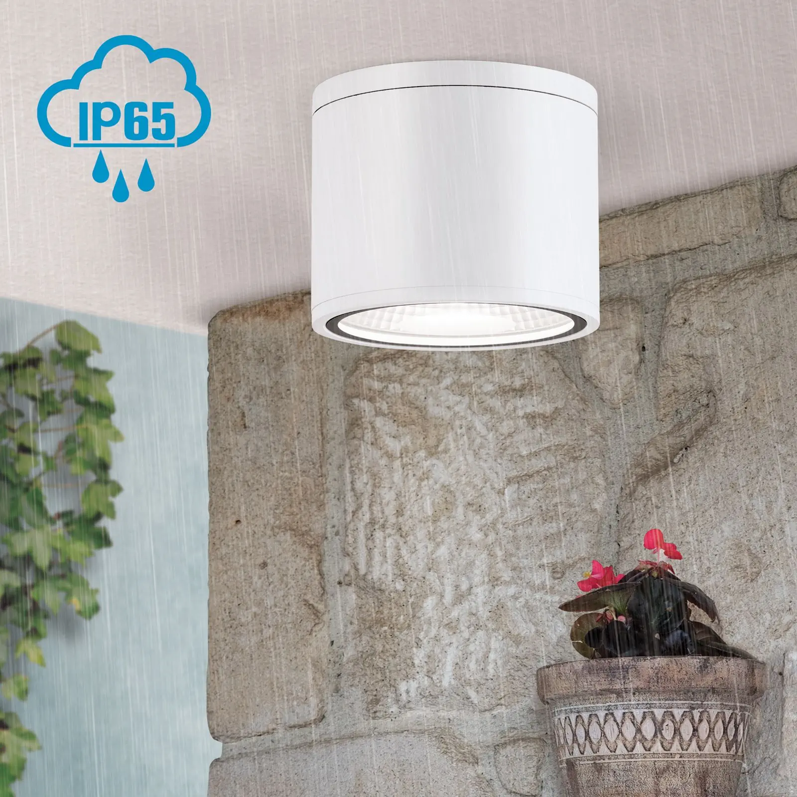 LED nadgradna spot lampa SPUTNIK, IP65, bela, Ø 14,5 cm - 2