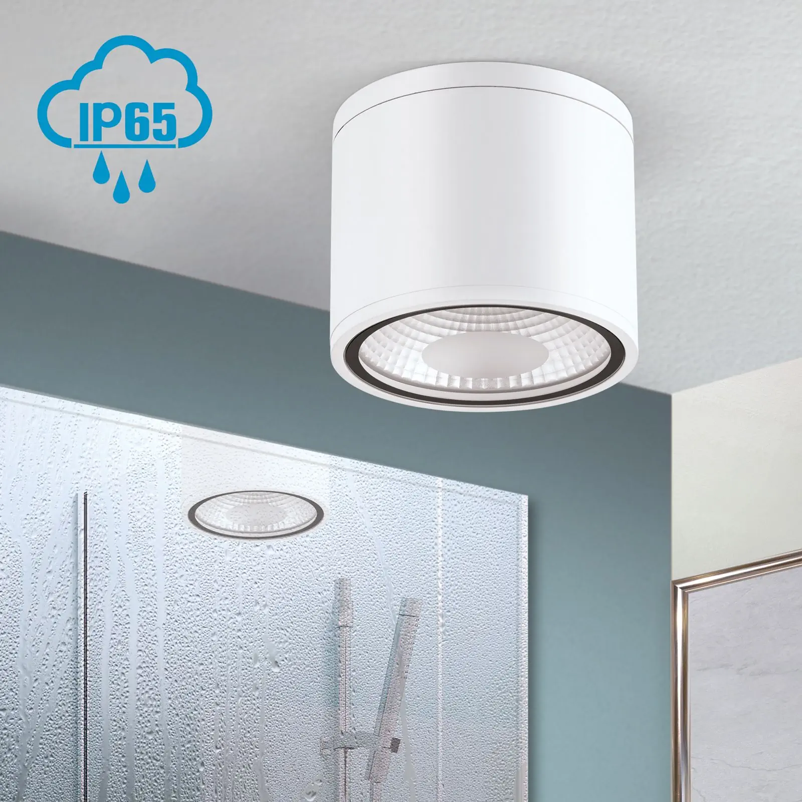 LED nadgradna spot lampa SPUTNIK, IP65, bela, Ø 14,5 cm - 4