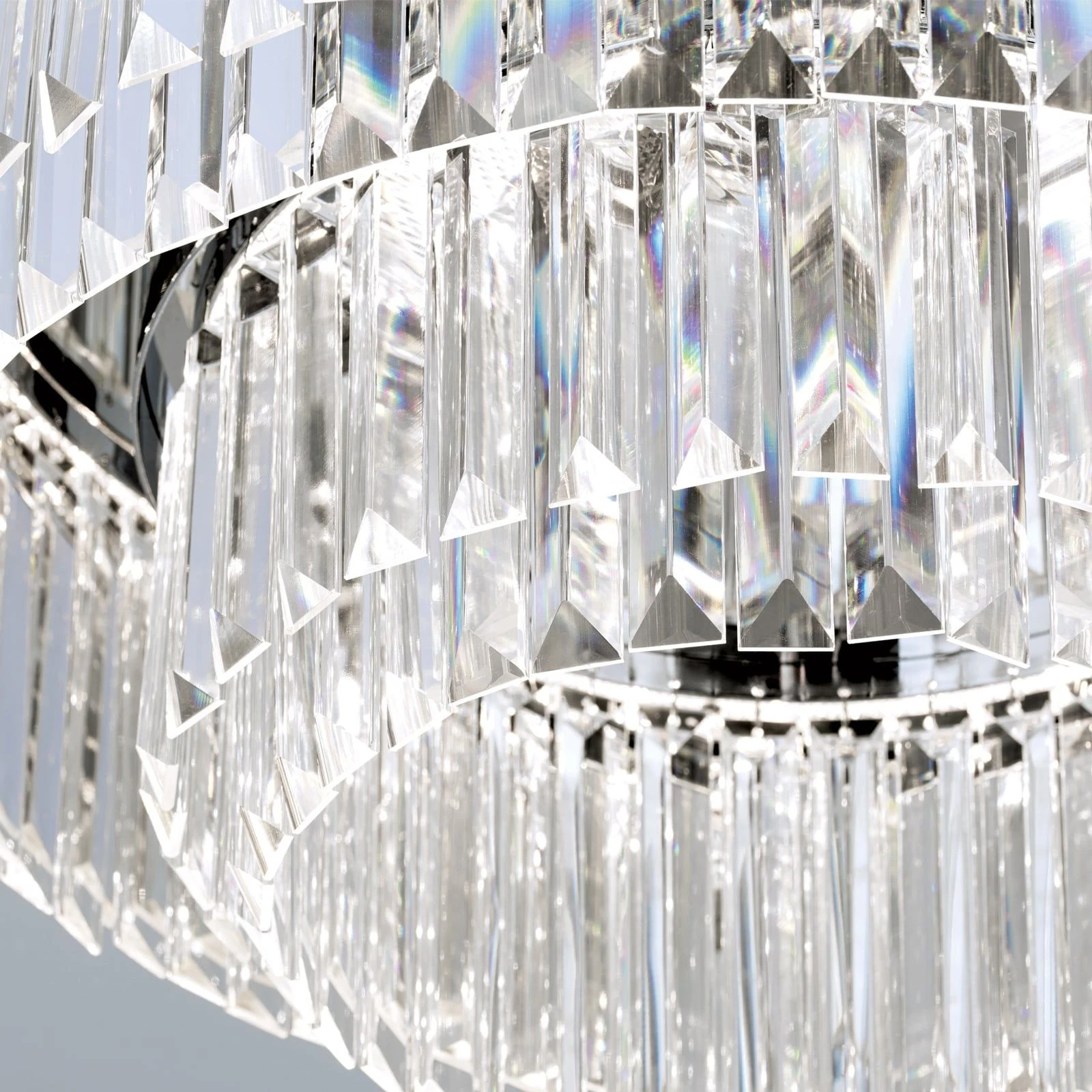 PRISM LED plafonska lampa, hrom, Ø 55 cm - 5