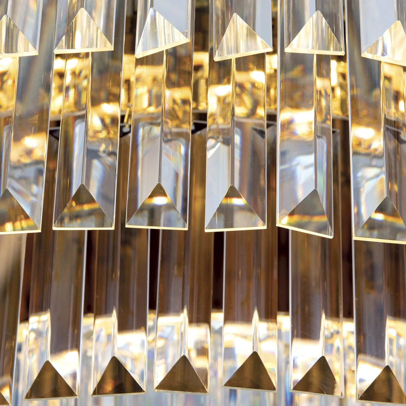 LED kristalni plafonski luster PRISM, 24-karatno pozlaćen, Ø 95 cm - 6