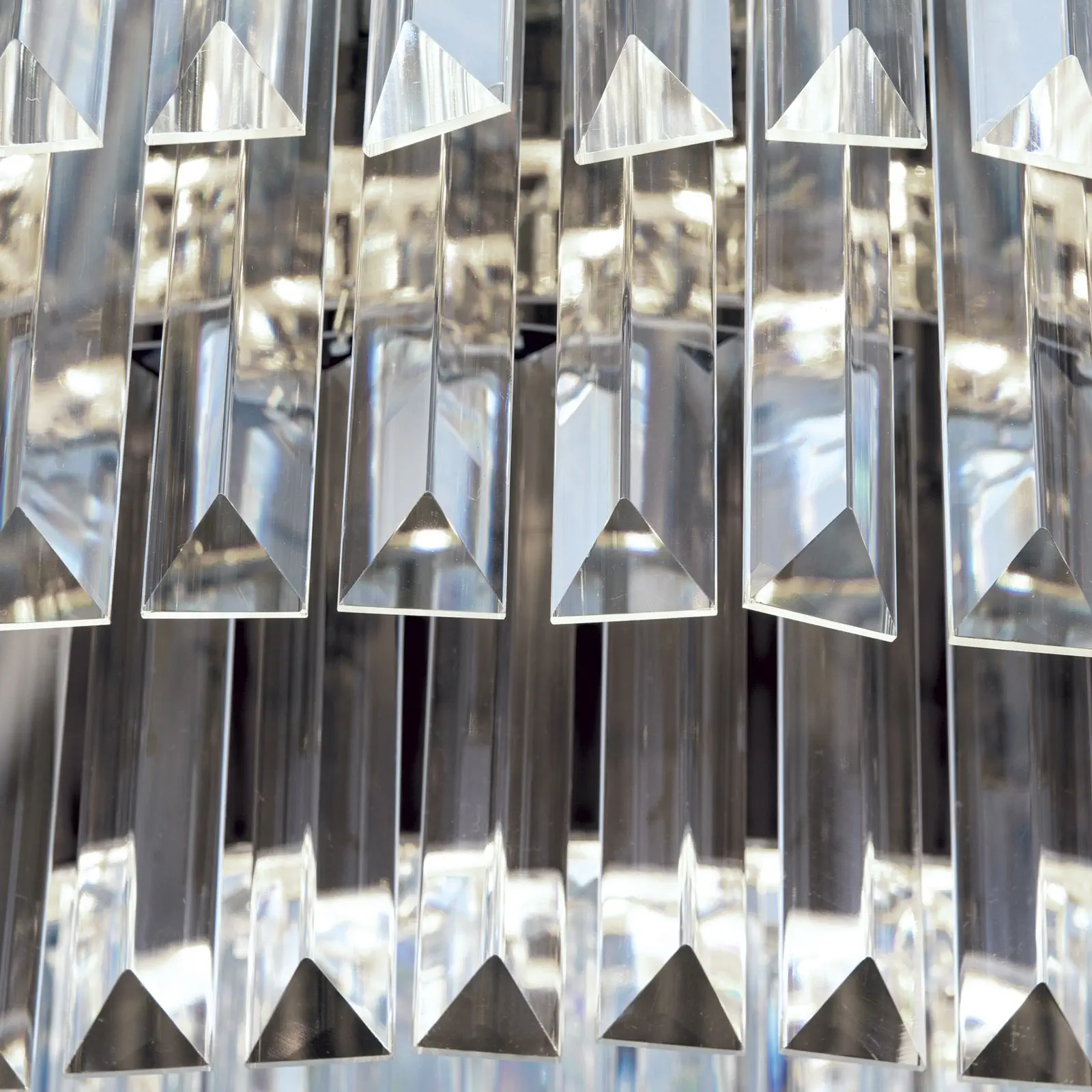 LED plafonska kristalna lampa PRISM, hromirana, Ø 95cm - 5