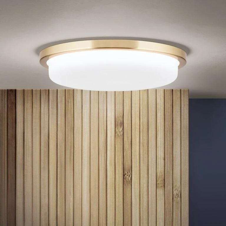 LED plafonska lampa LEROX, mat mesing, Ø 30 cm - 1