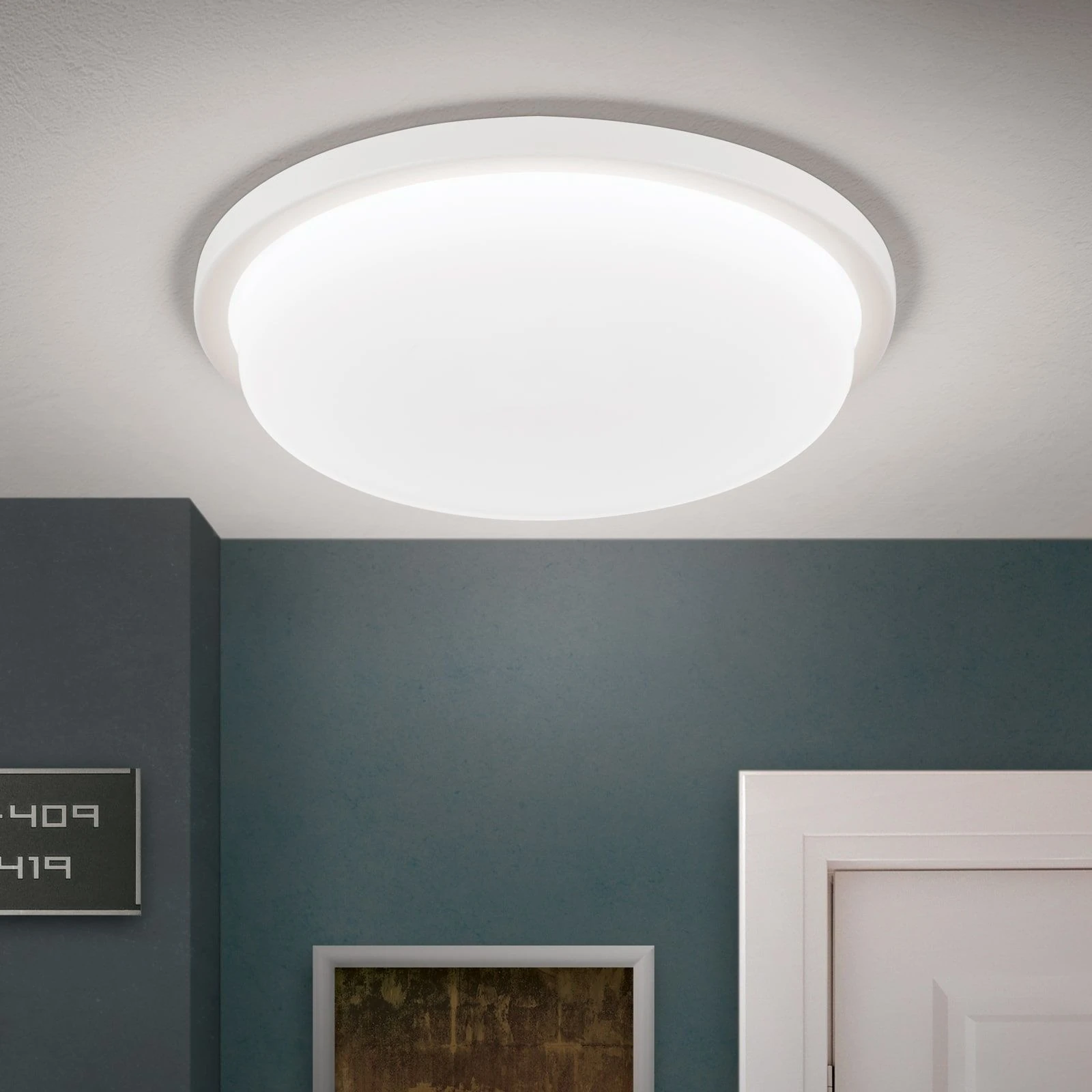 LED plafonska lampa LEROX, bela, Ø 30 cm - 2