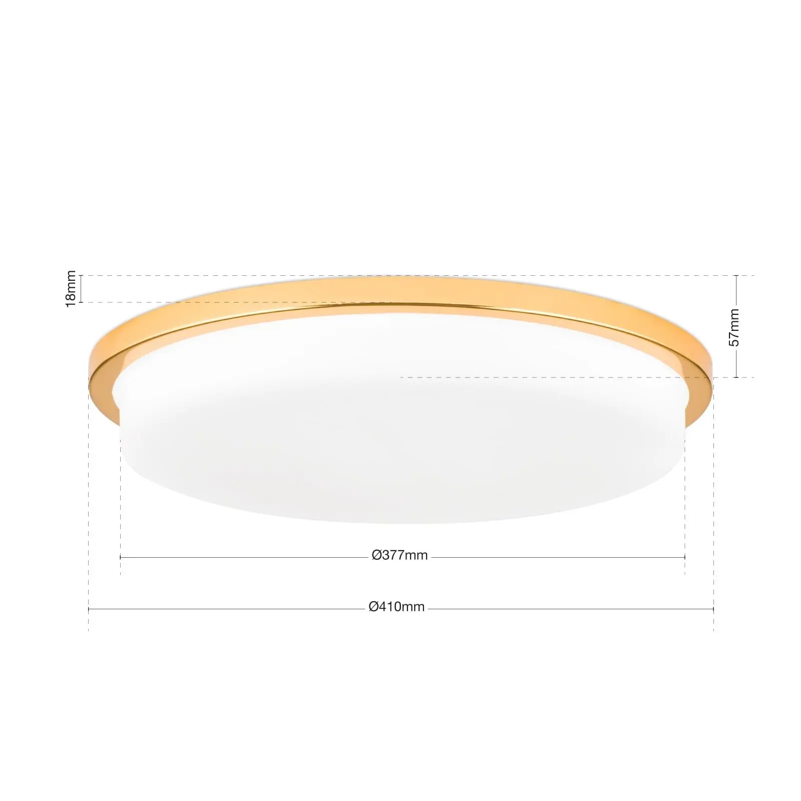 LED plafonska lampa LEROX, zlatna, Ø 40 cm - 7
