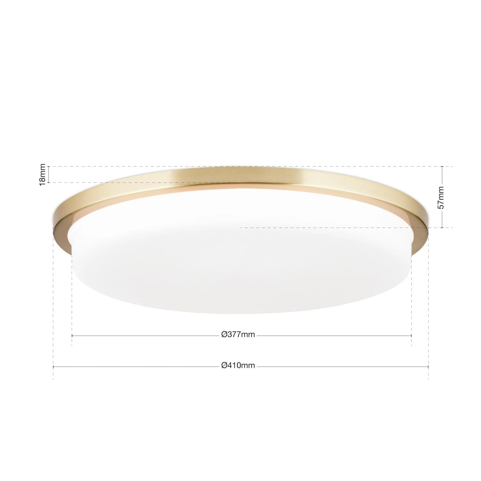 LED plafonska lampa LEROX, mat mesing, Ø 40 cm - 7