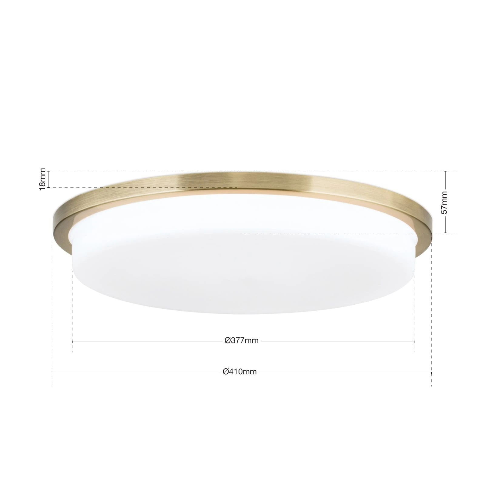 LED plafonska lampa LEROX, antik mesing, Ø 40 cm - 7