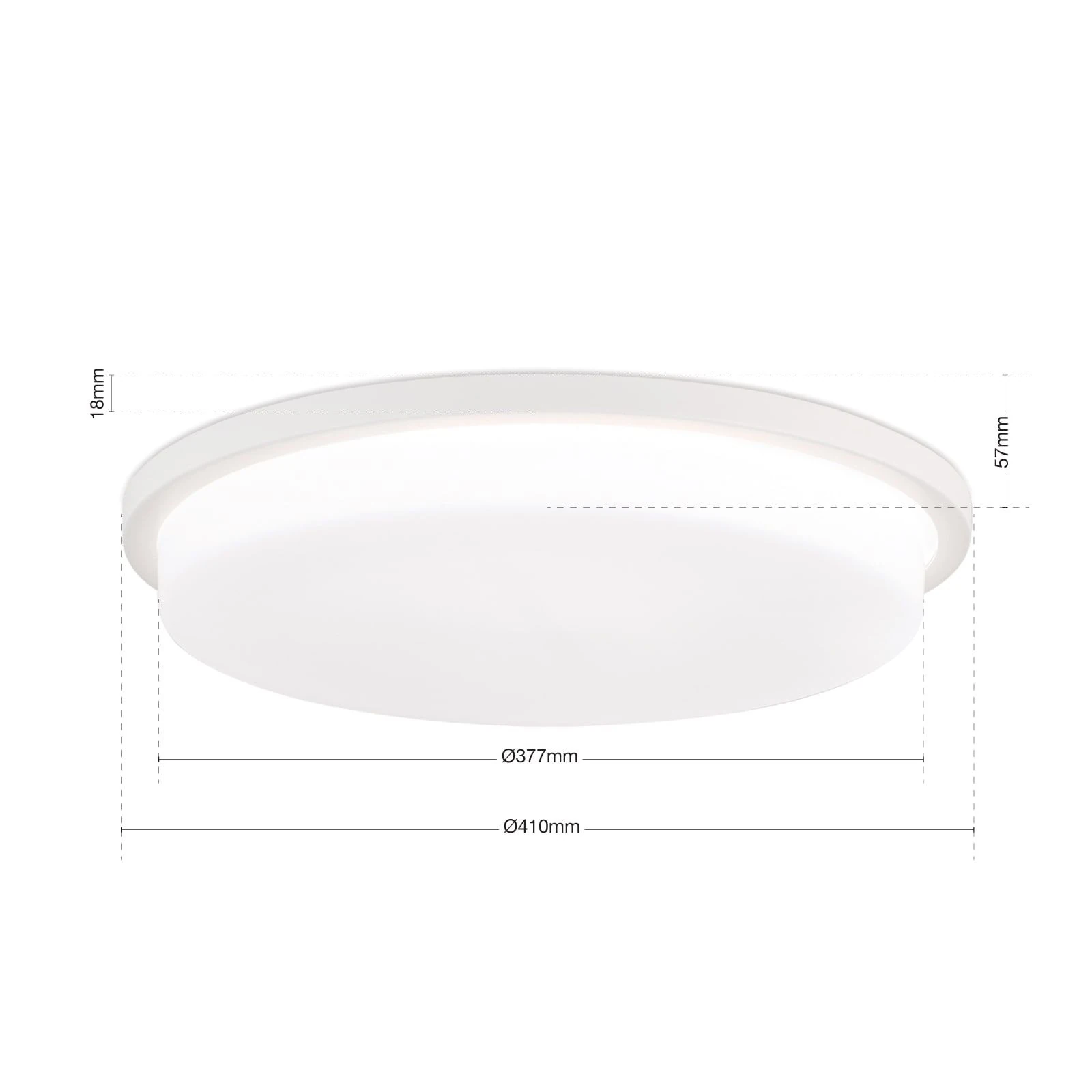 LED plafonska lampa LEROX, bela, Ø 40 cm - 7