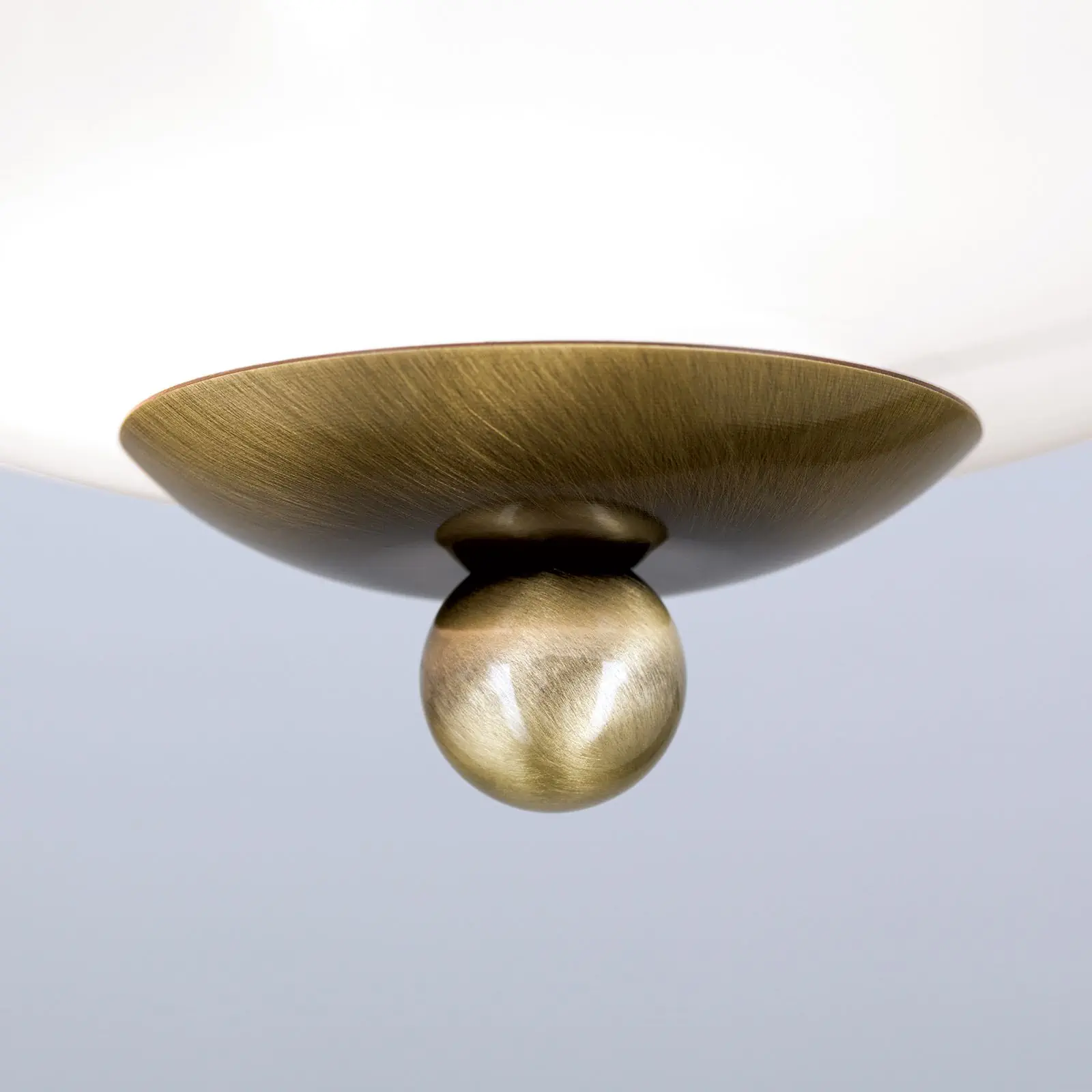 Plafonska lampa LANDHAUS, patina, sa plavim dekorom, sa ukrasnim dugmetom, Ø 21 cm - 6