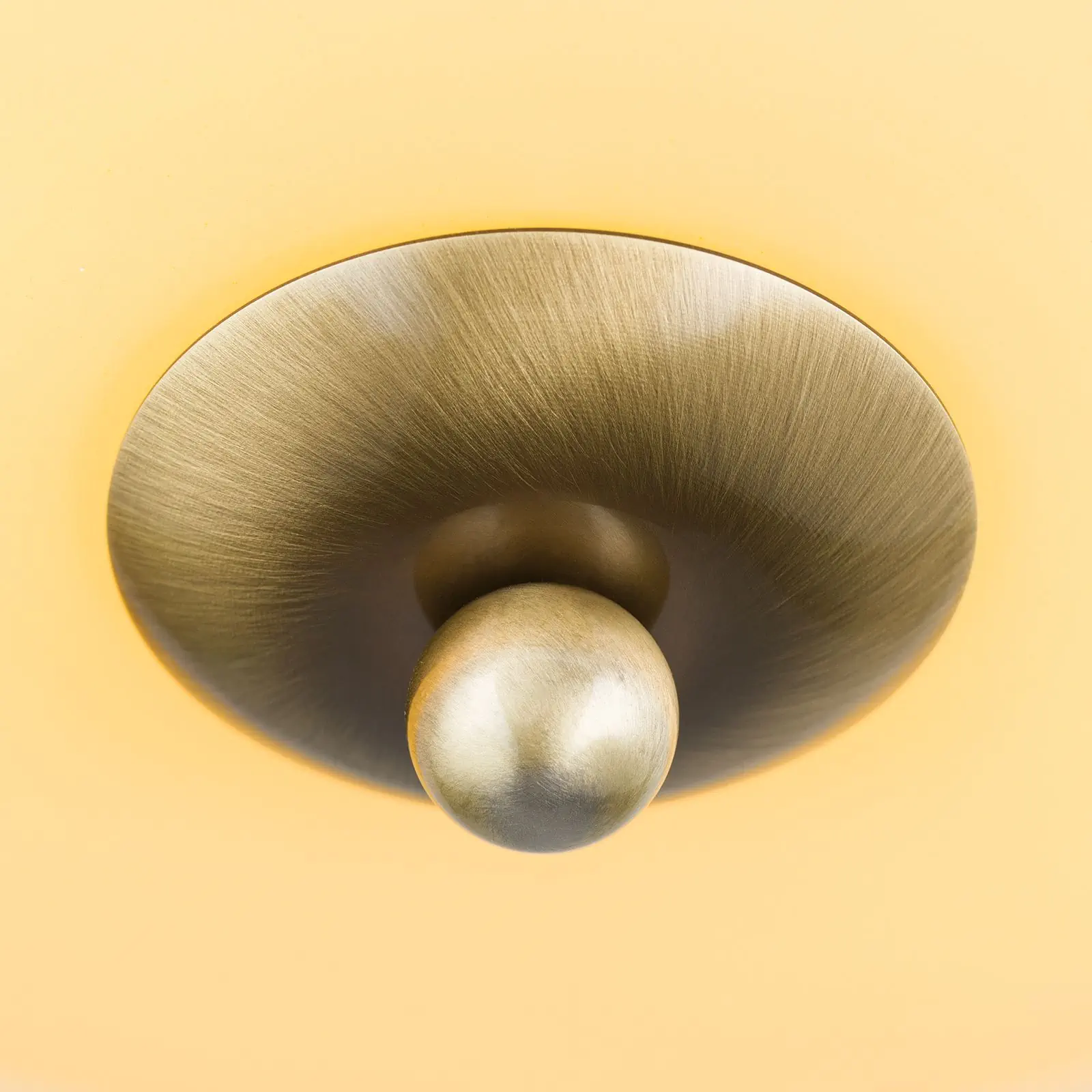 Plafonska lampa LANDHAUS, patina, sa zelenom dekoracijom, sa ukrasnim dugmetom, Ø 28 cm - 6