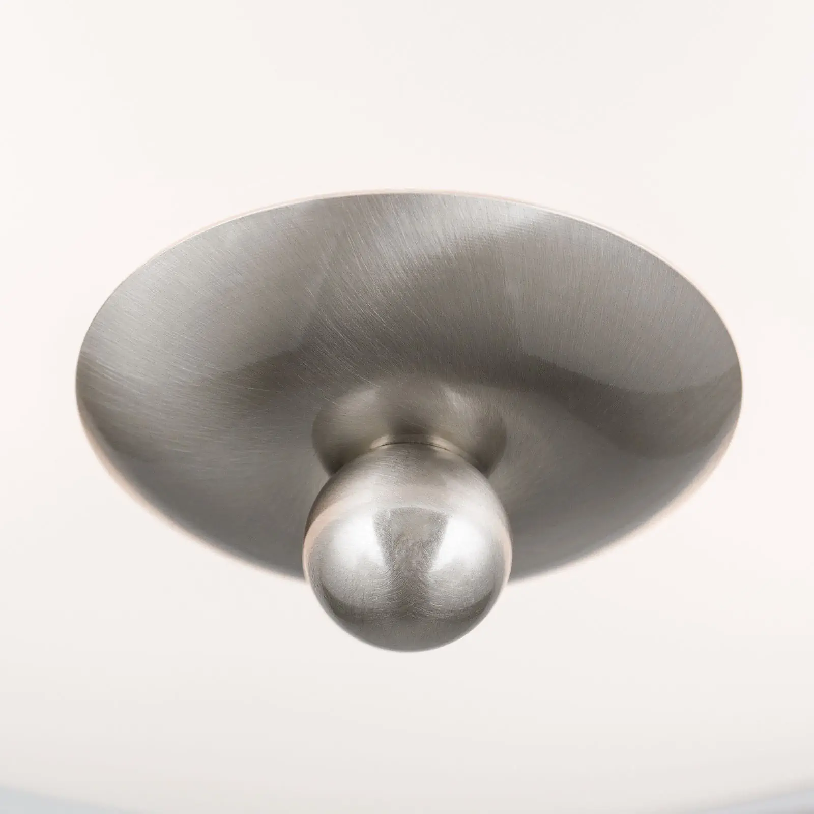 Plafonska lampa LANDHAUS, saten, sa plavom dekoracijom, sa ukrasnim dugmetom, Ø 28 cm - 6