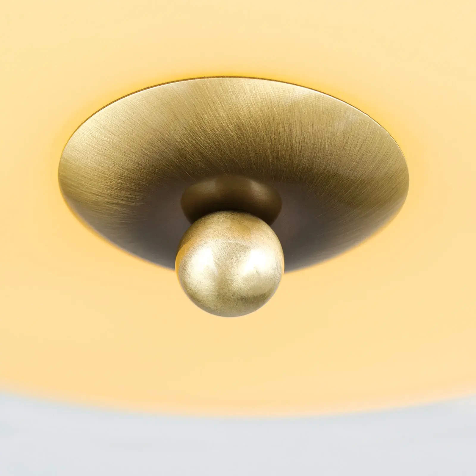 Plafonska lampa LANDHAUS, patina, sa plavim dekorom, sa ukrasnim dugmetom, Ø 35 cm - 6