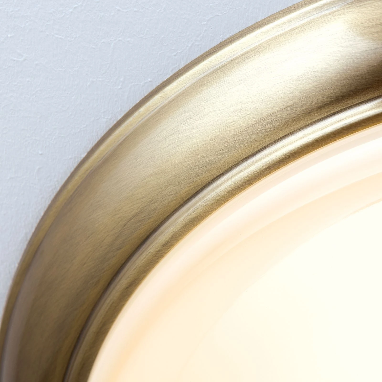 Plafonska lampa AUSTRIAN OLD LAMP, antik mesing, staklo u boji šampanjca, Ø 50 cm - 5