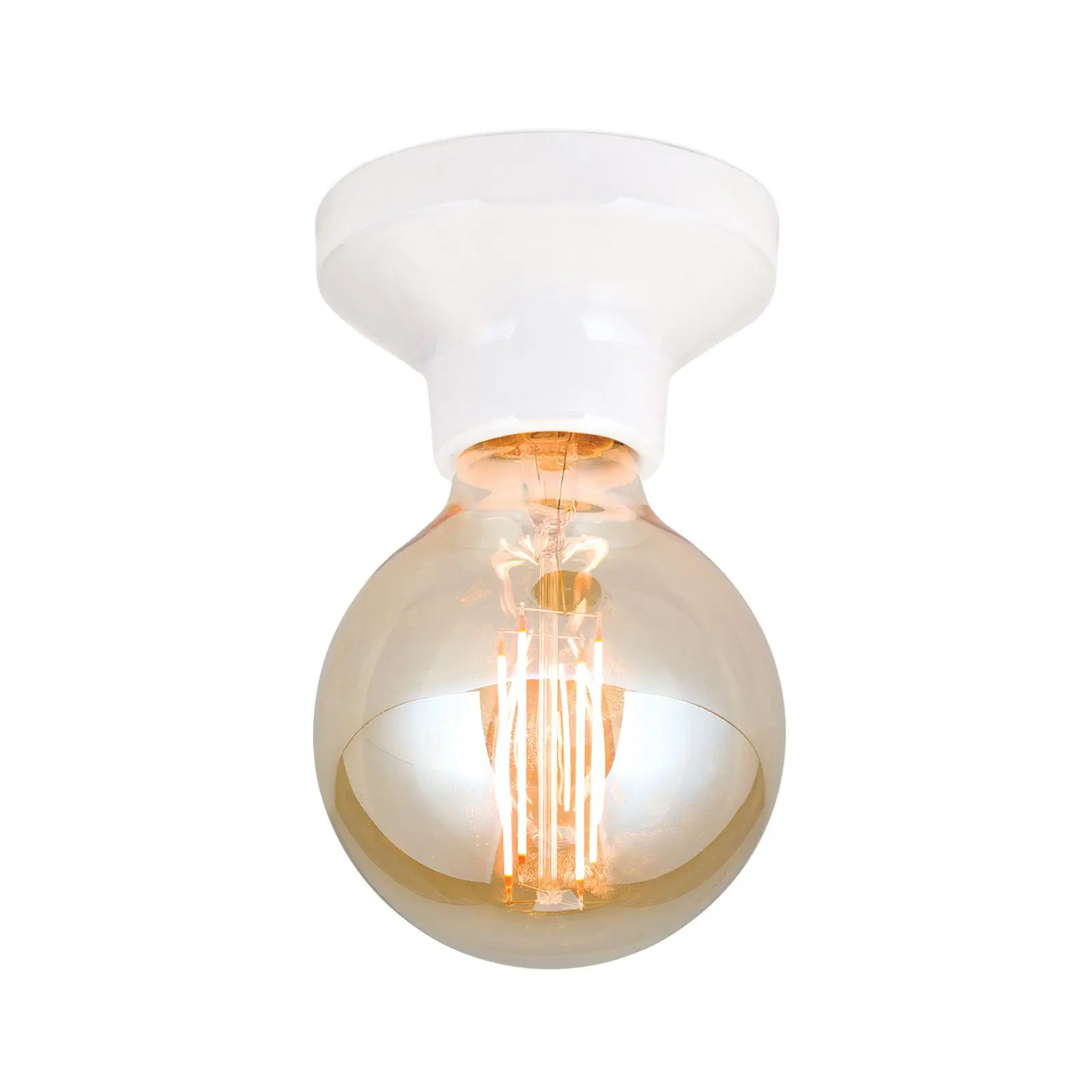 Plafonska lampa FROST, bela, keramika - 4