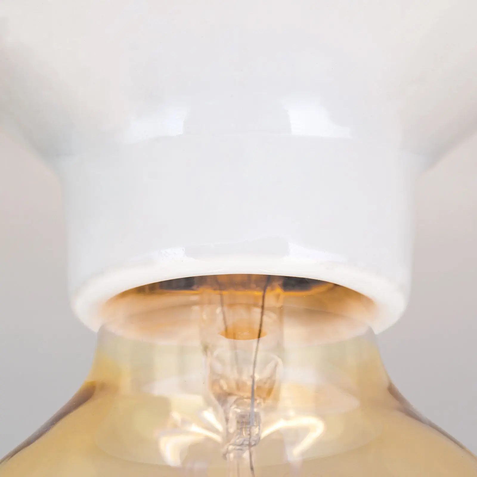 Plafonska lampa FROST, bela, keramika - 5