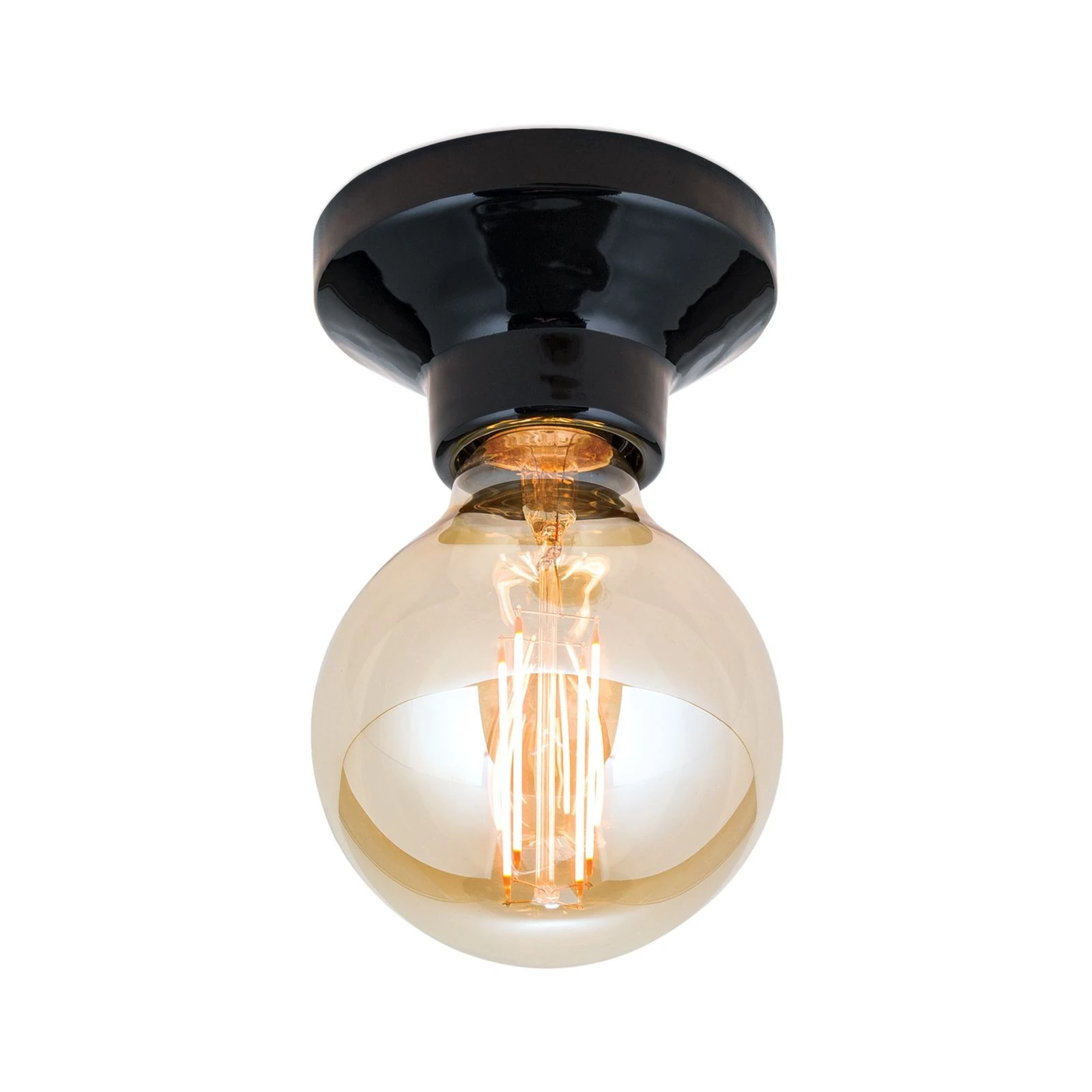 Plafonska lampa FROST, crna, keramika - 5