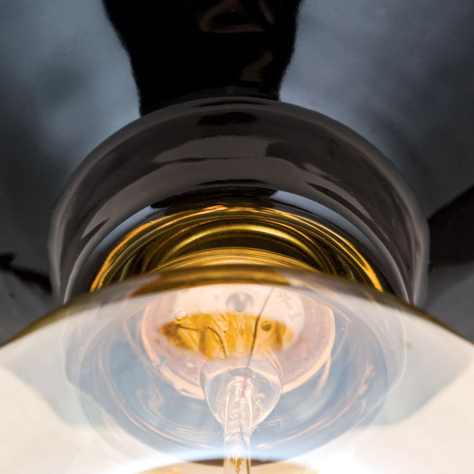 Plafonska lampa FROST, crna, keramika - 6