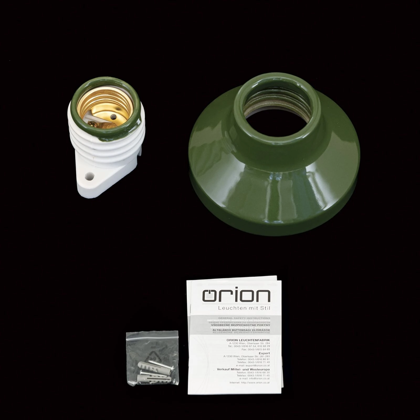 Plafonska lampa FROST, zelena, keramika - 8