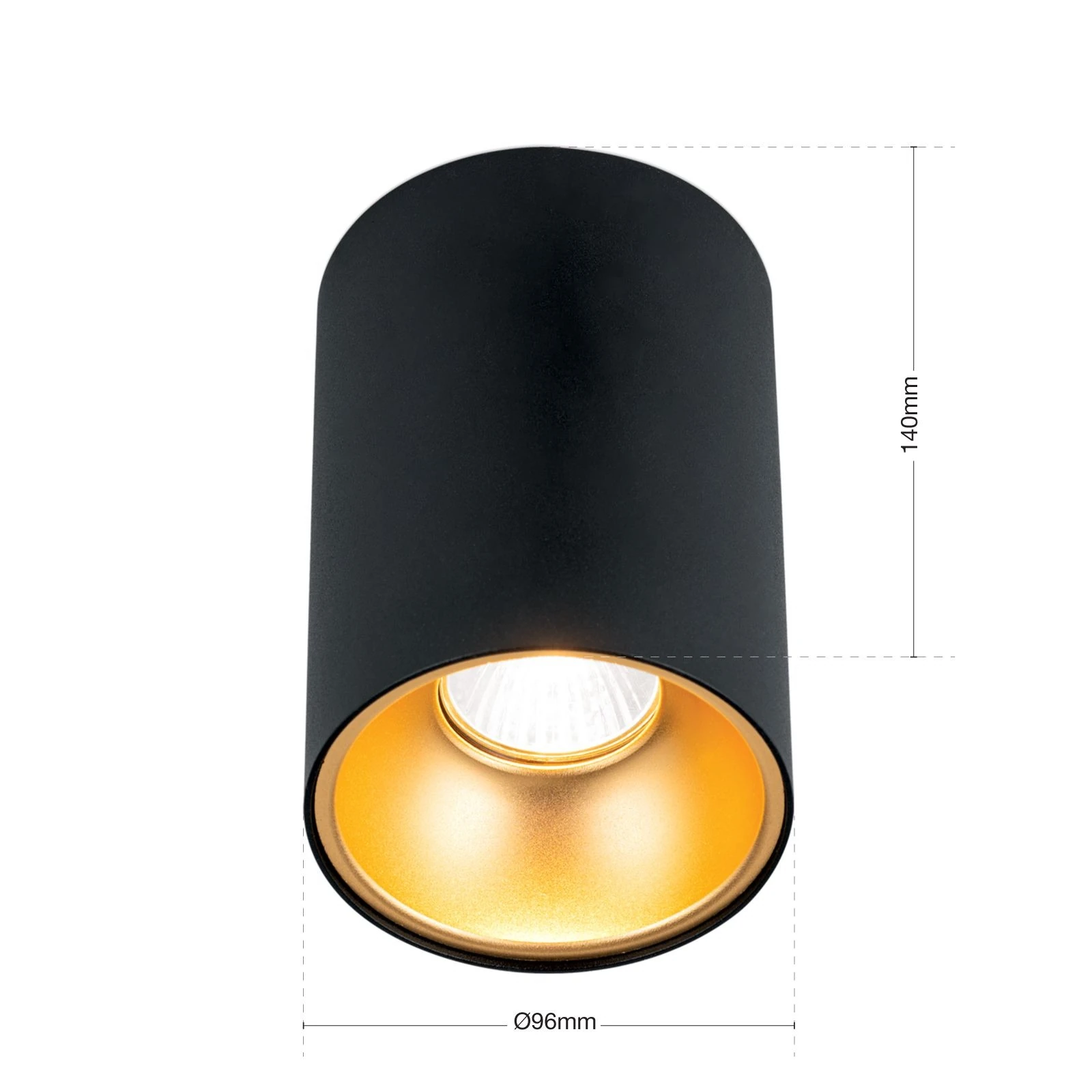 Plafonska lampa STARLIGHT, crna - 7