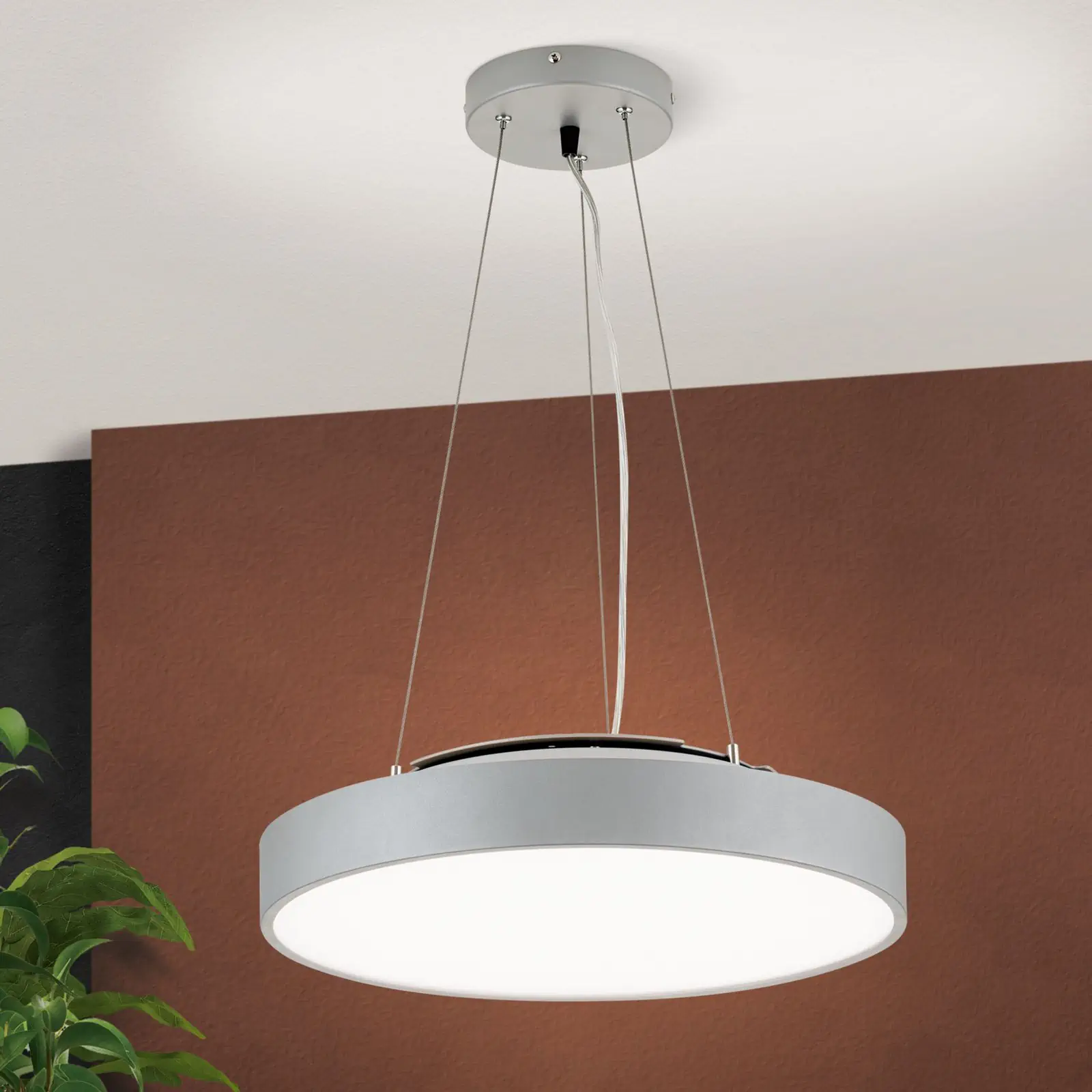 LED zidna lampa sa svetlom naviše i naniže SPACE, Titan/srebro-mat, 44 cm