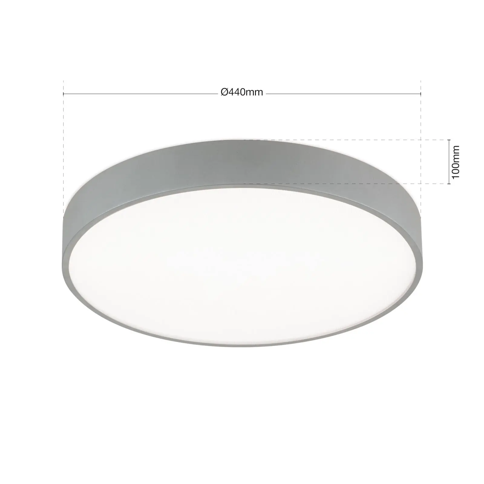 LED zidna lampa sa svetlom naviše i naniže SPACE, Titan/srebro-mat, 44 cm - 10