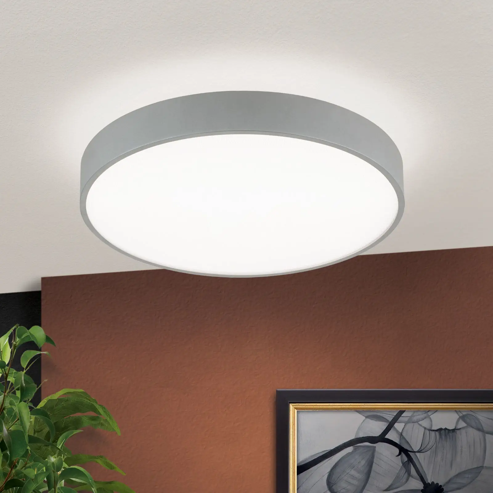 LED zidna lampa sa svetlom naviše i naniže SPACE, Titan/srebro-mat, 44 cm - 2