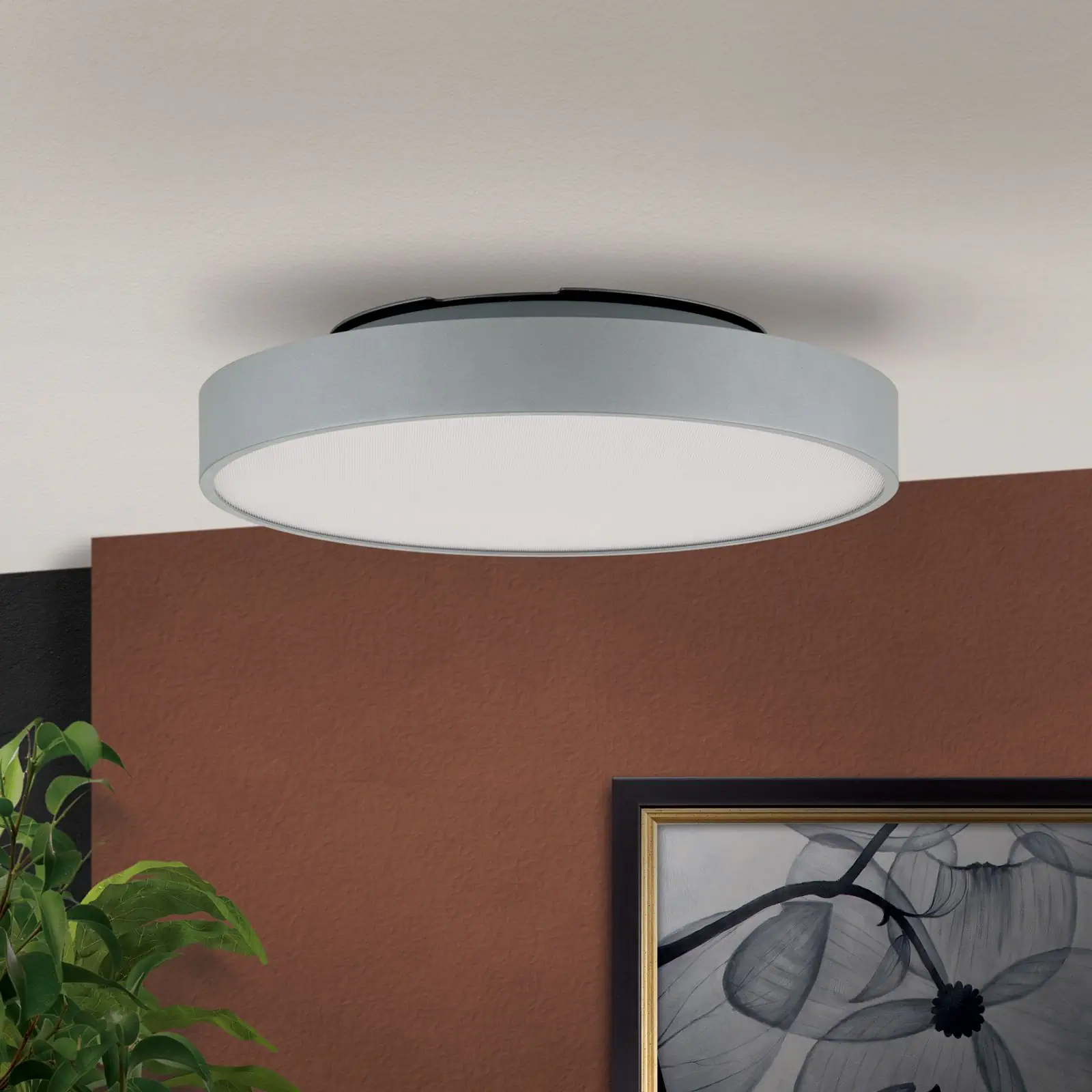 LED zidna lampa sa svetlom naviše i naniže SPACE, Titan/srebro-mat, 44 cm - 4