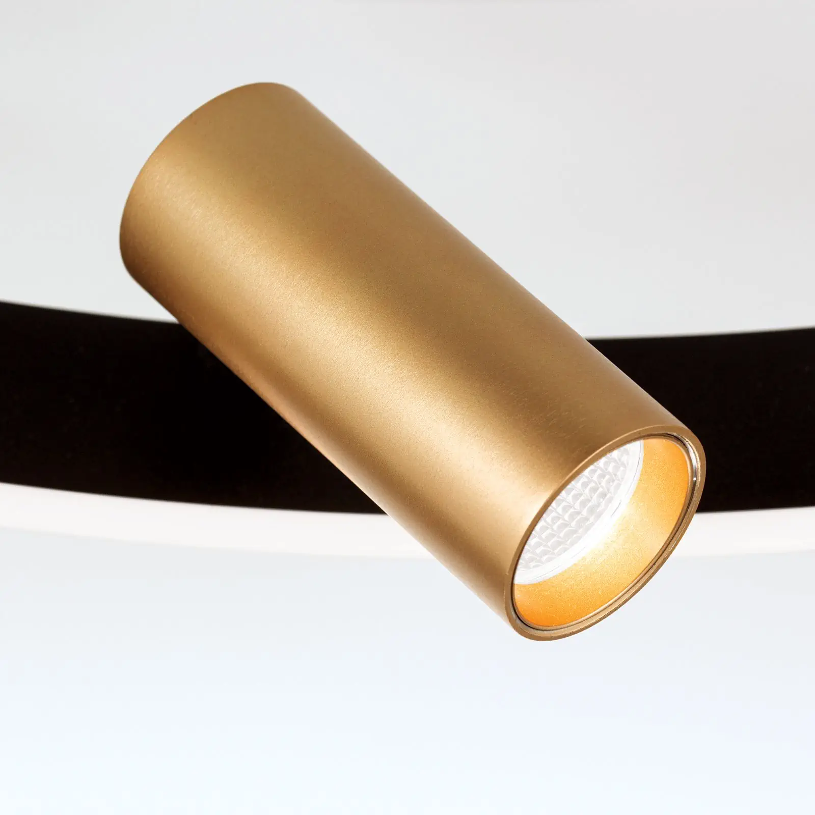 LED plafonska lampa BERLIN, 3 izvora svetla, crno-zlatna - 5